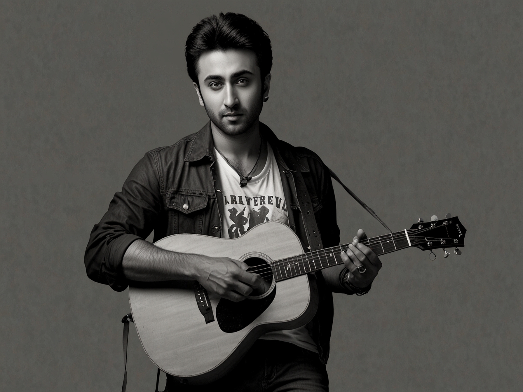 Ranbir Kapoor, dressed in grunge-inspired attire with a guitar, channels his 'Rockstar' character Janardhan Jakhar in an intense, unreleased ad shoot, evoking strong nostalgia.