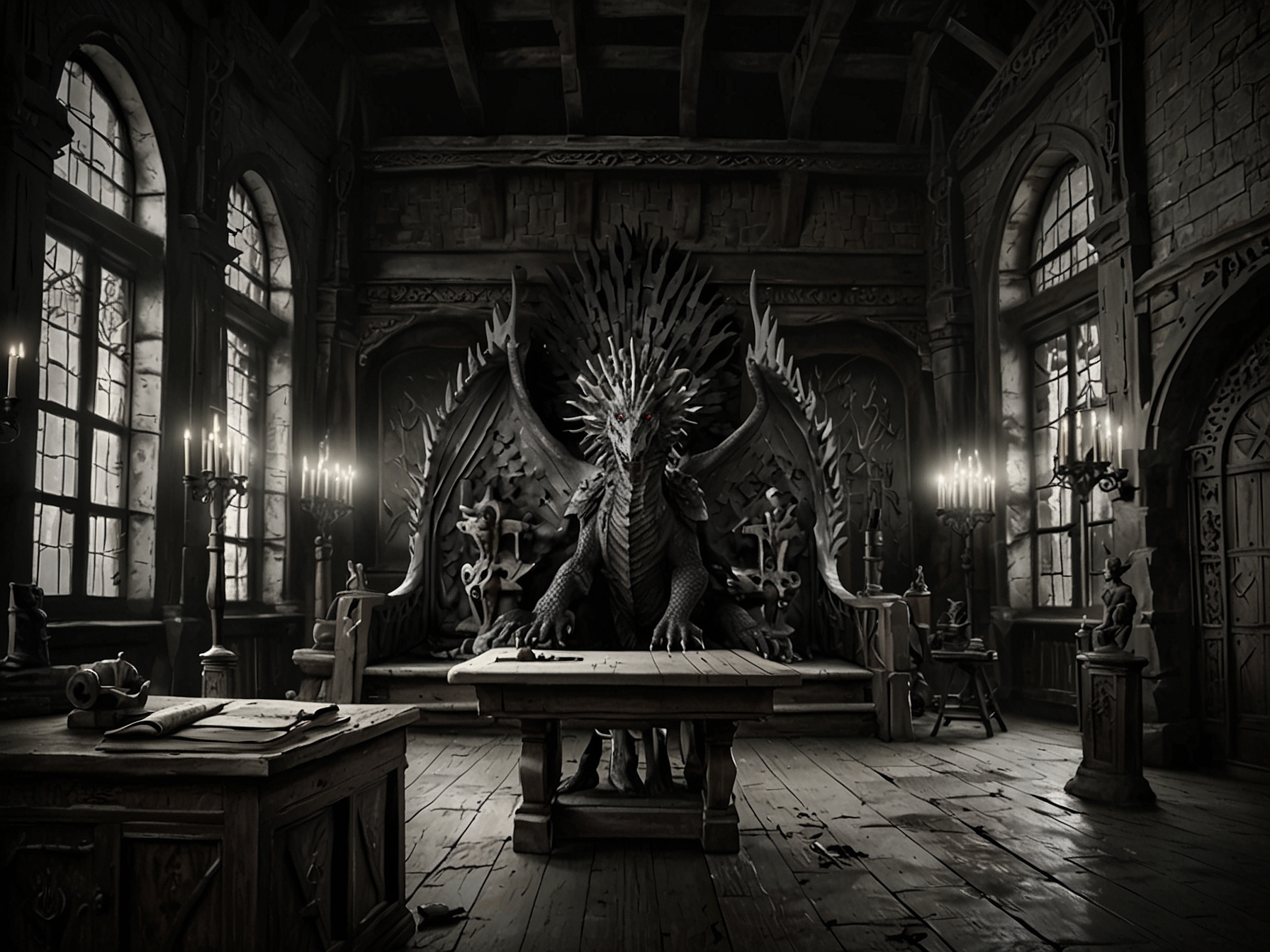 A behind-the-scenes look at the set of 'House of the Dragon', highlighting the commitment to detailed storytelling and refined character depiction that addresses past criticisms of 'Game of Thrones'.