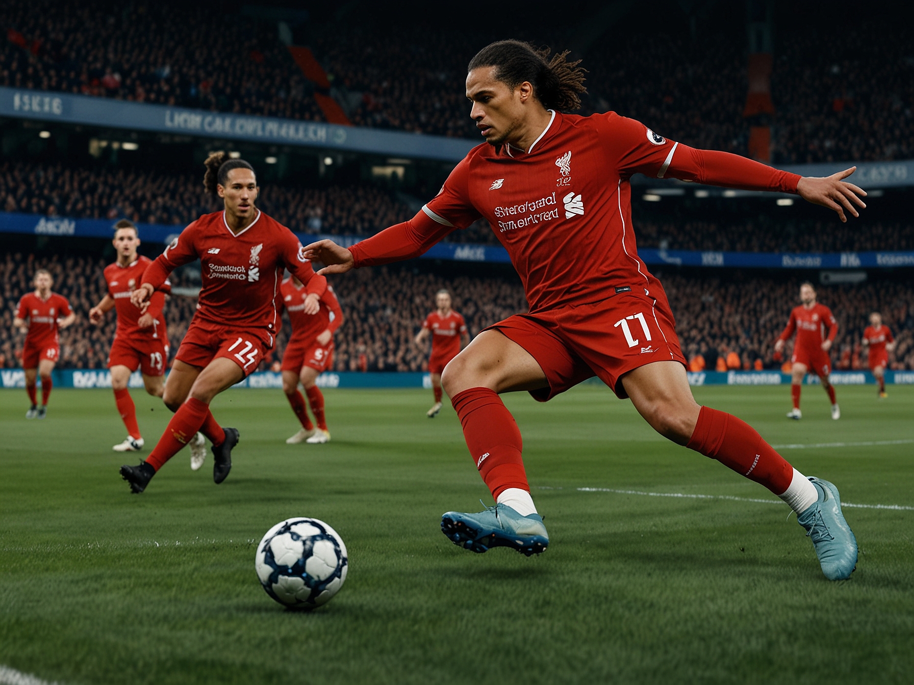 Visual representation of Liverpool's defense, focusing on Virgil van Dijk's critical role and what losing him could mean for the team's stability.