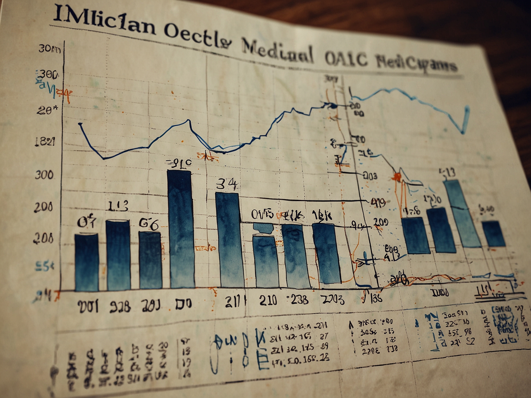 Chart showing the financial growth of Medicamen Organics over the years, with an emphasis on revenue streams, profitability, and potential market expansion post-IPO.