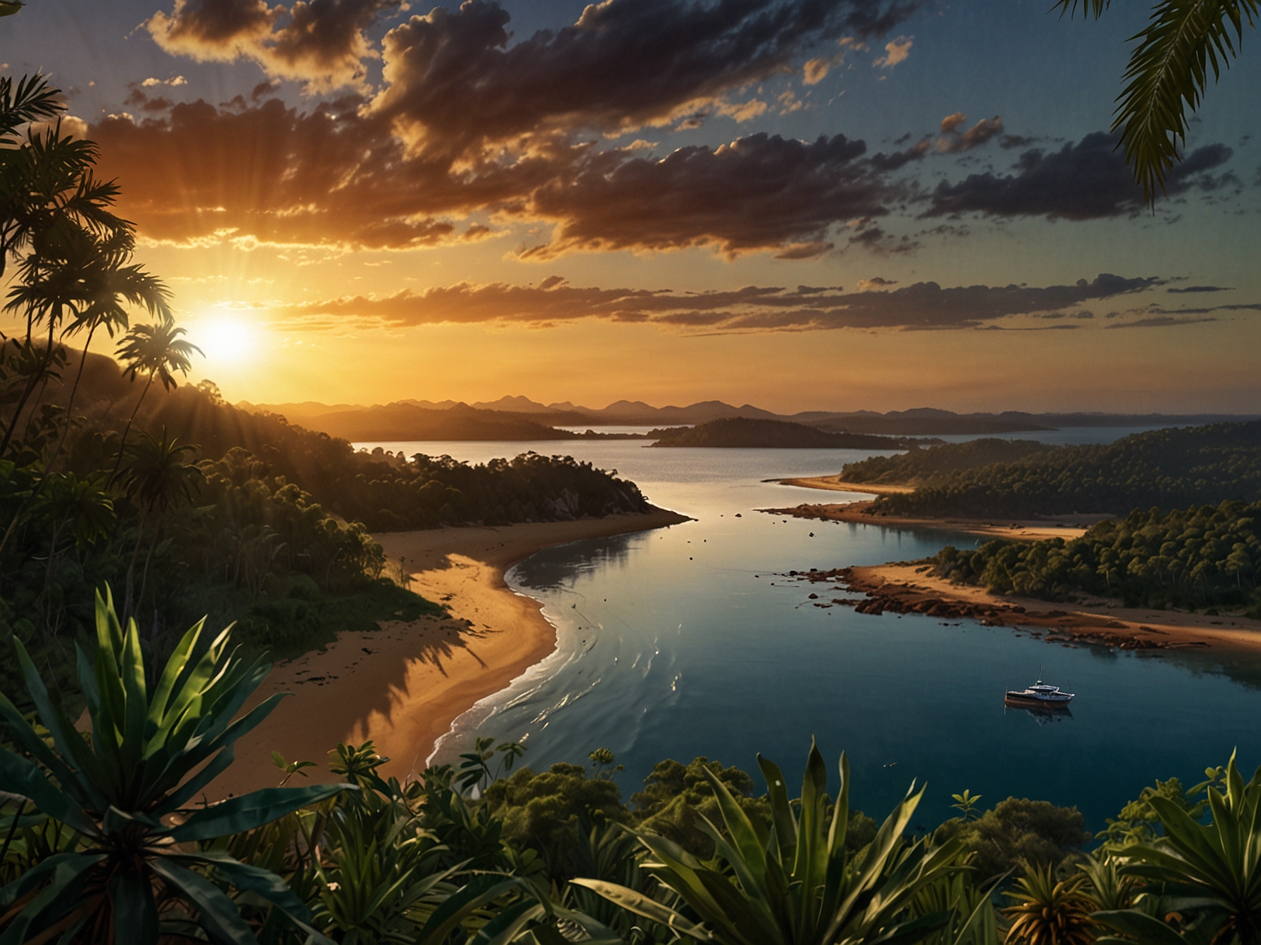 A scenic view of the Sunshine Coast region, showcasing its natural beauty. This image highlights the lands over which the Kabi Kabi people have been granted native title rights.
