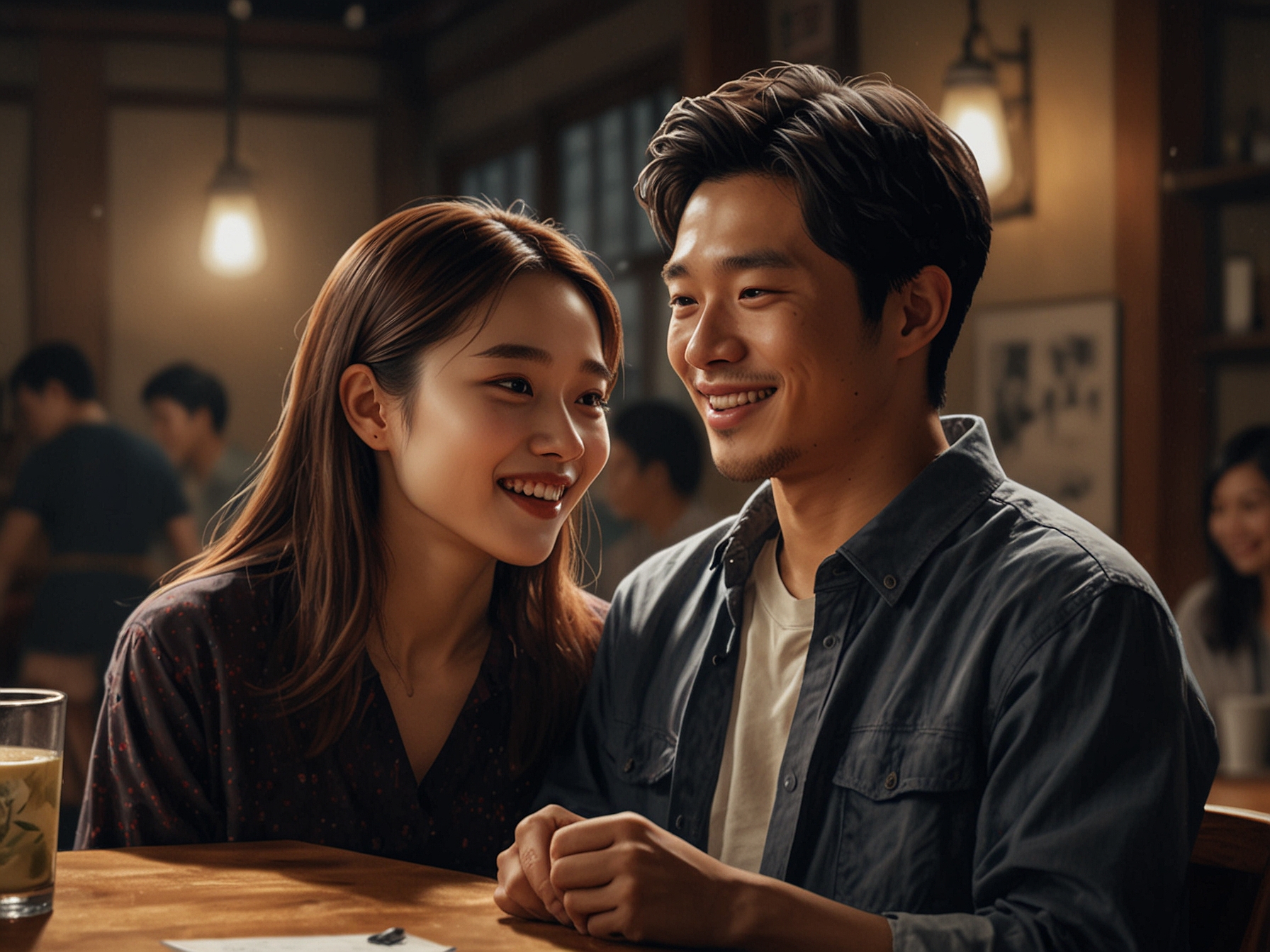 Han Bo Reum and Choi Woong share a heartfelt moment during the wrap party. The joy and sense of accomplishment among the cast and crew are palpable, reflecting their dedication.