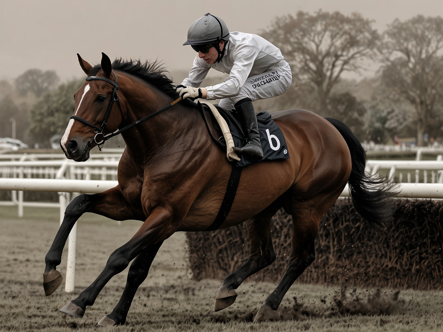 Image of jockey Jo Mason confidently riding Templegate's NAP during a race, showcasing her expert handling and the horse's robust form on soft ground.