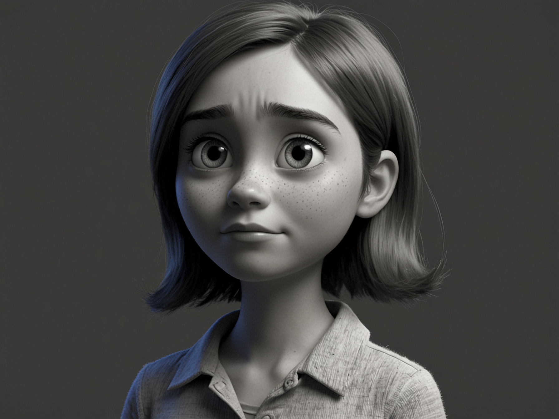 An animated illustration of Riley from Inside Out 2, showcasing her varied emotional states, including the newly introduced character 'ennui,' symbolizing sophisticated boredom and existential discontent.