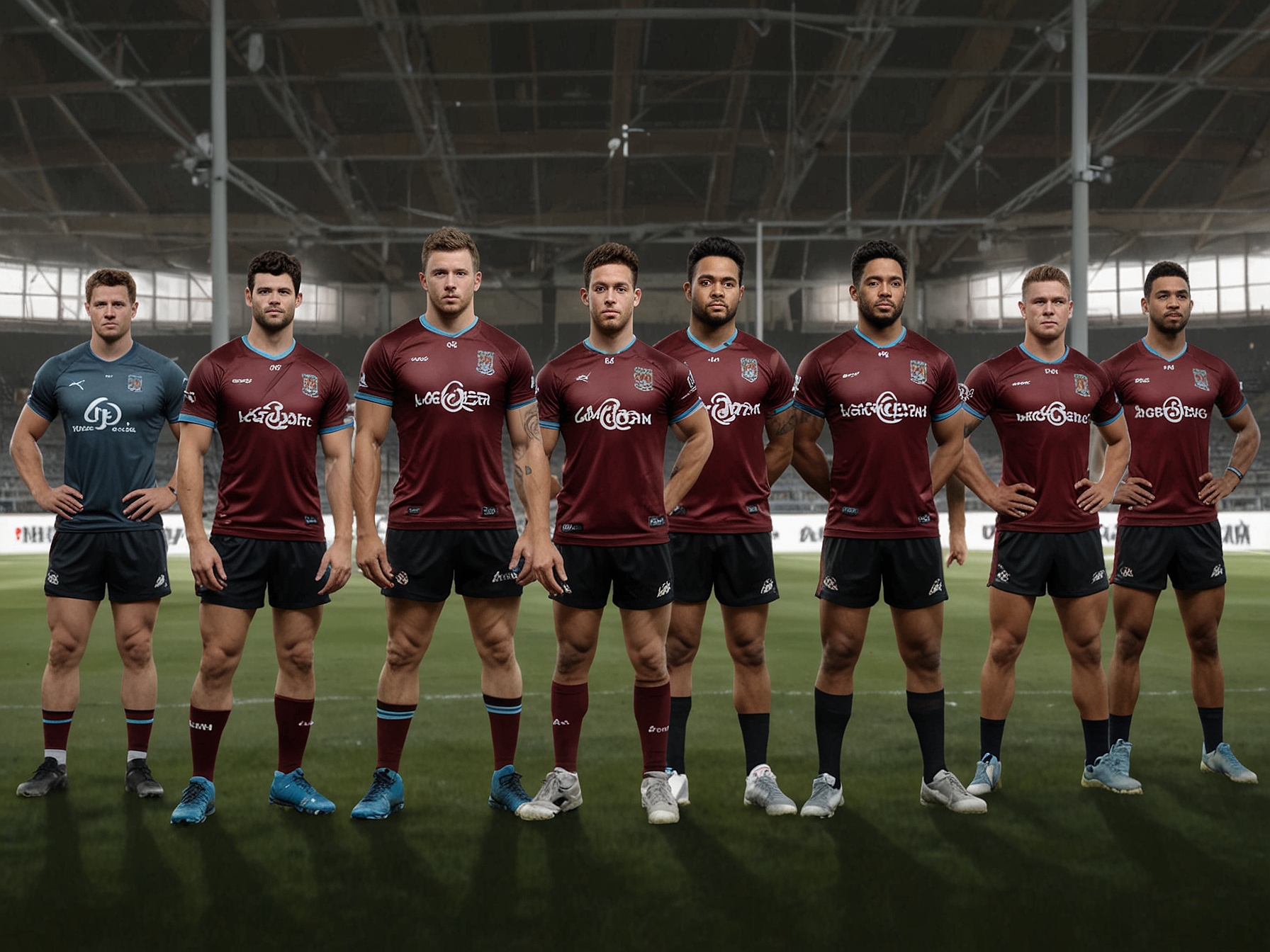 A mix of veteran players and emerging talents during a Maroons training session, reflecting the strategic shift made by the team to bounce back in the State of Origin series.