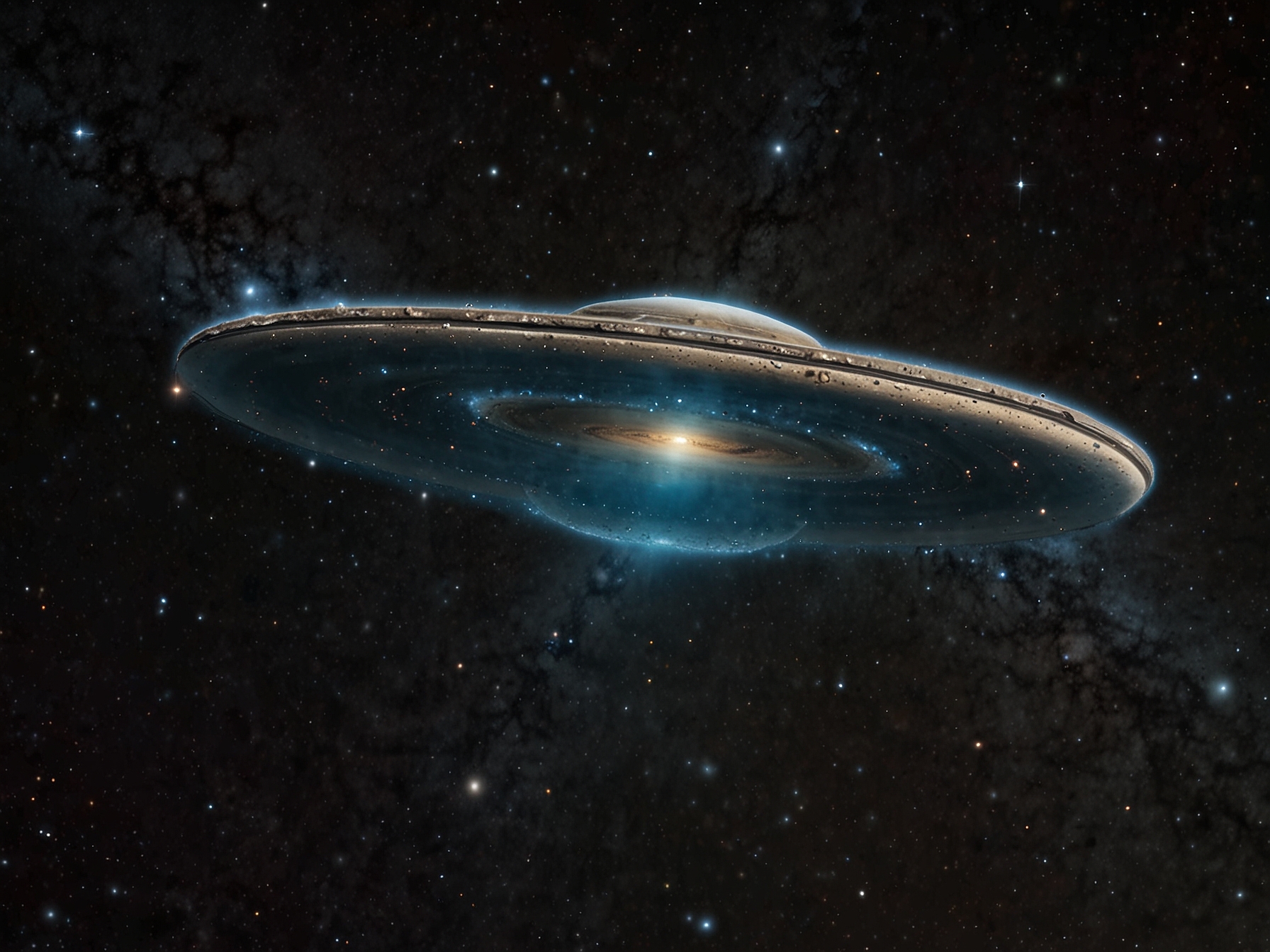 The Sombrero Galaxy, M104, resembles a wide-brimmed hat with its prominent dust lane and central bulge, emphasizing the intricate structure of this edge-on spiral galaxy about 28 million light-years away.