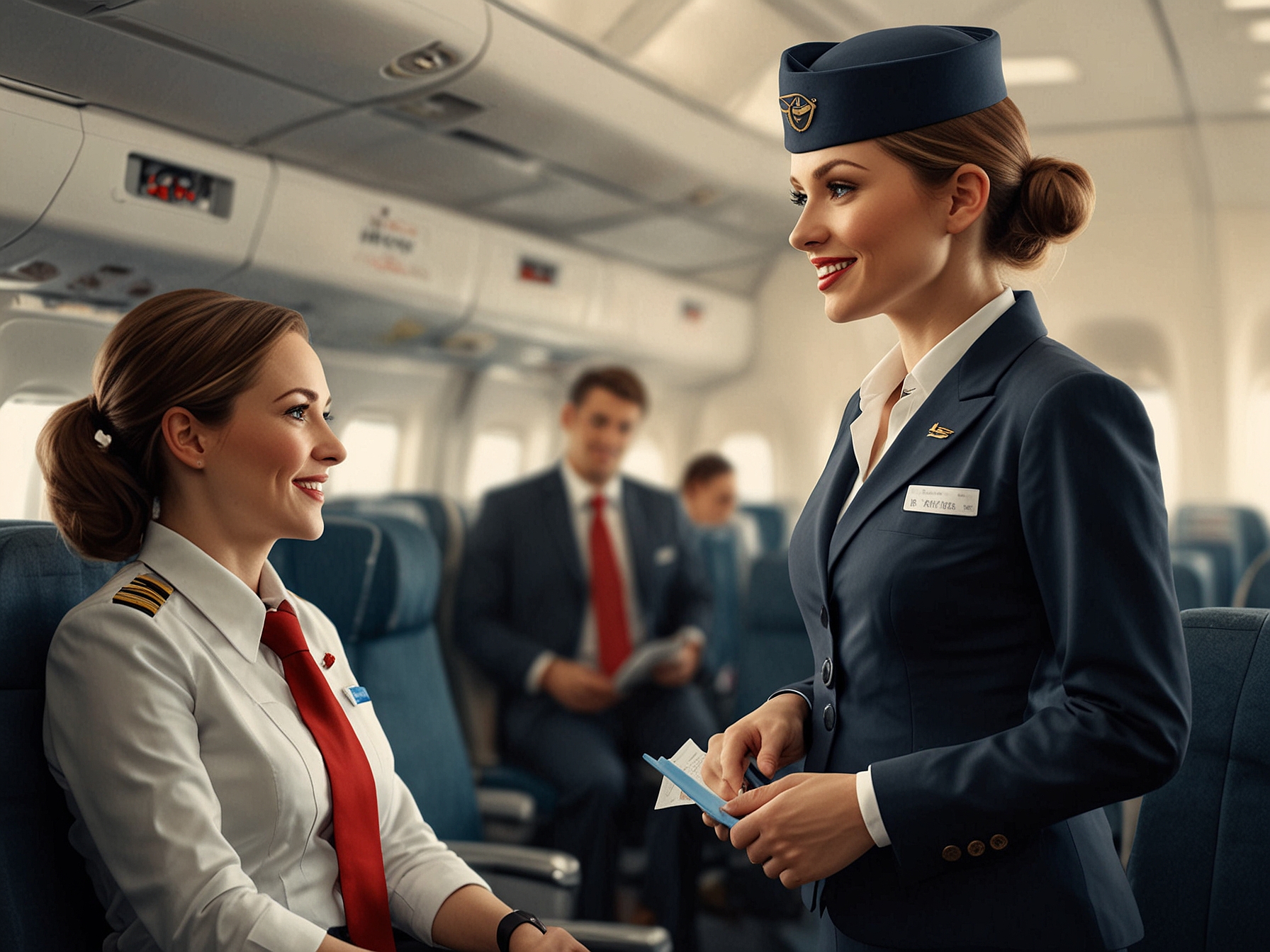 Flight attendants engage with passengers, establishing rapport and recognizing frequent flyers or VIPs. These interactions enhance overall customer satisfaction and ensure a smooth, personalized travel experience.