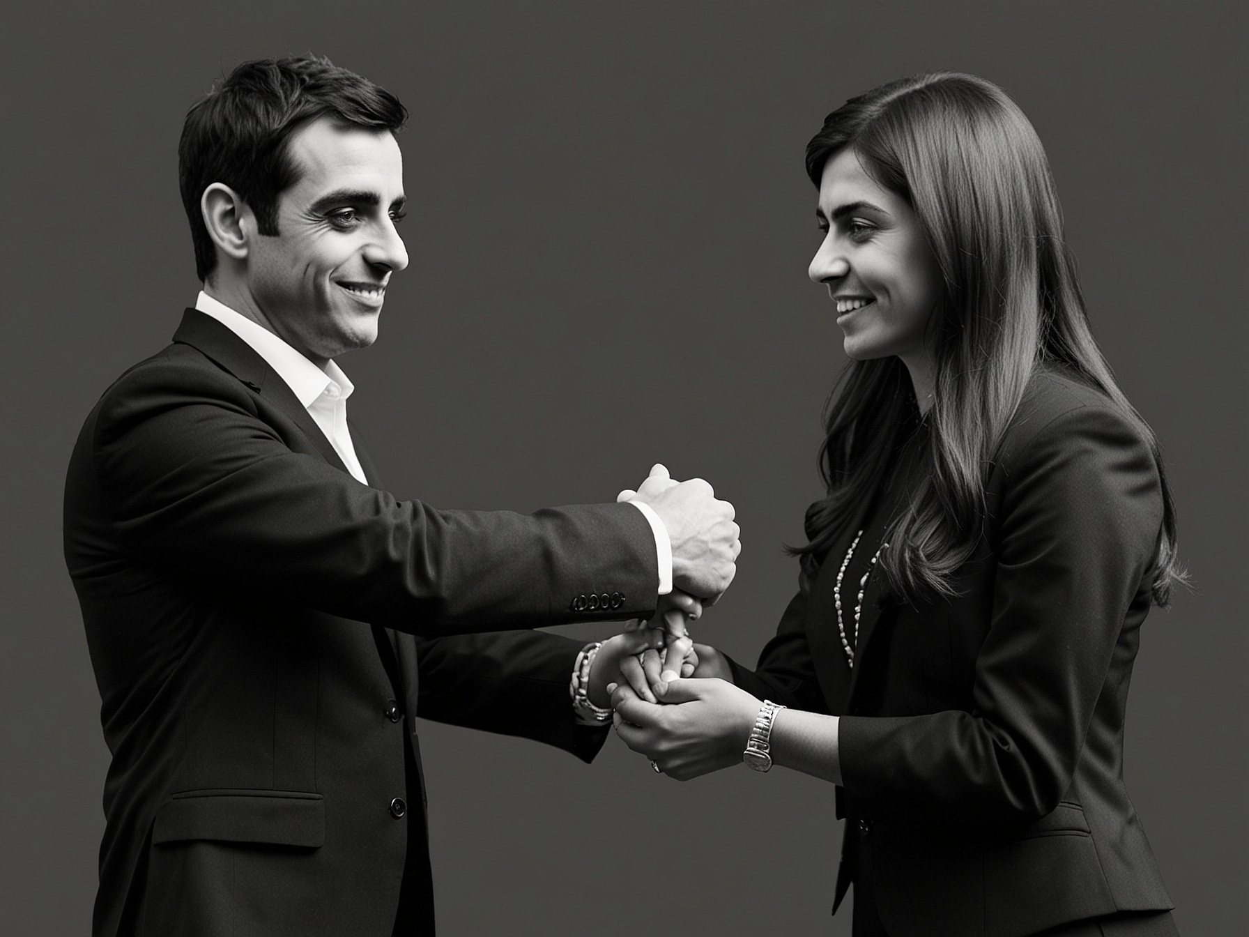 Ronnie O'Sullivan, the seven-time world snooker champion, poses with Faiza Shaheen during a campaign event, showcasing their united front and mutual support for social justice and economic equality.