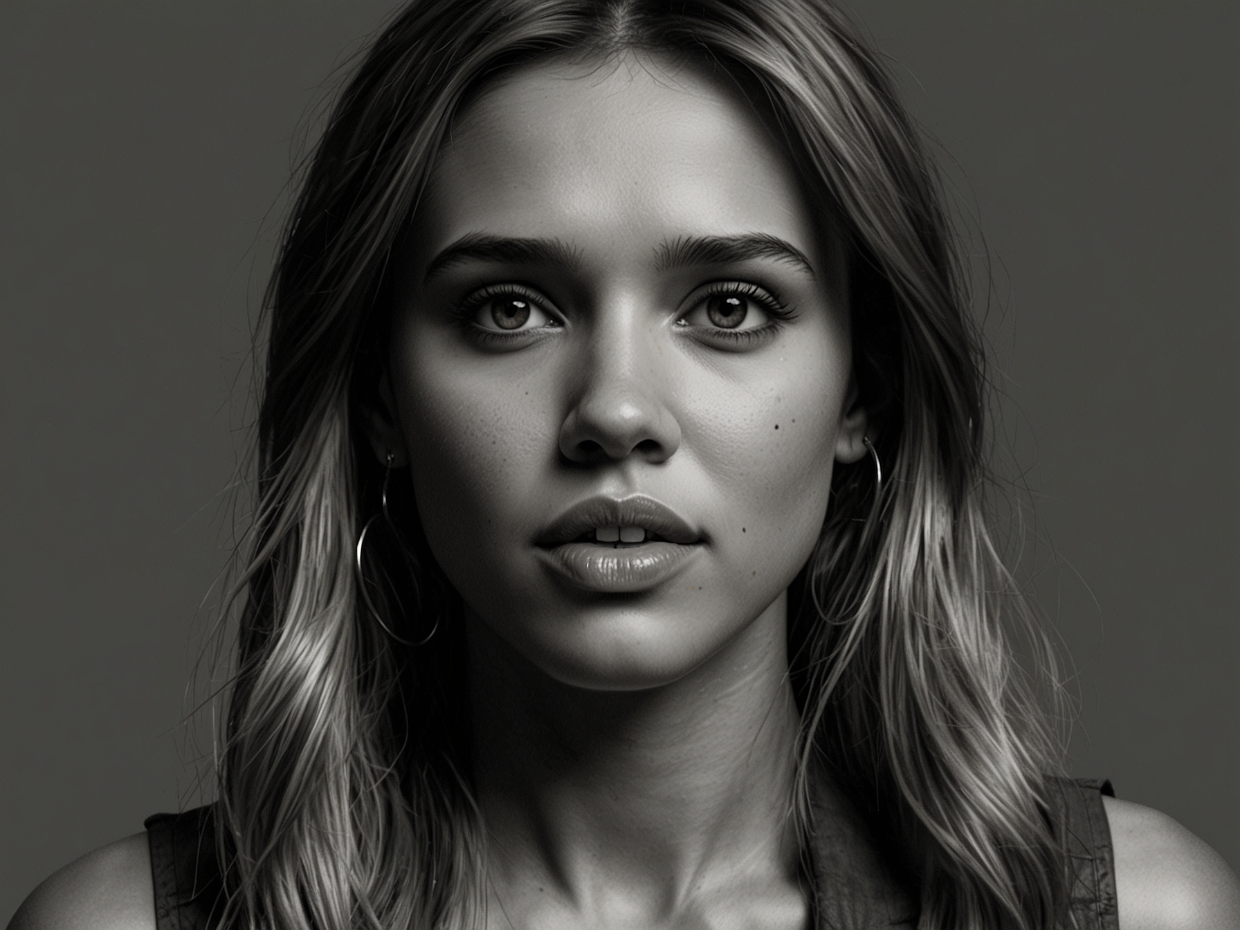 Jessica Alba, charismatic and engaging, recollects her famous lines from past roles during a promotional video for 'Trigger Warning.' She exudes nostalgia and excitement, reigniting fan memories.