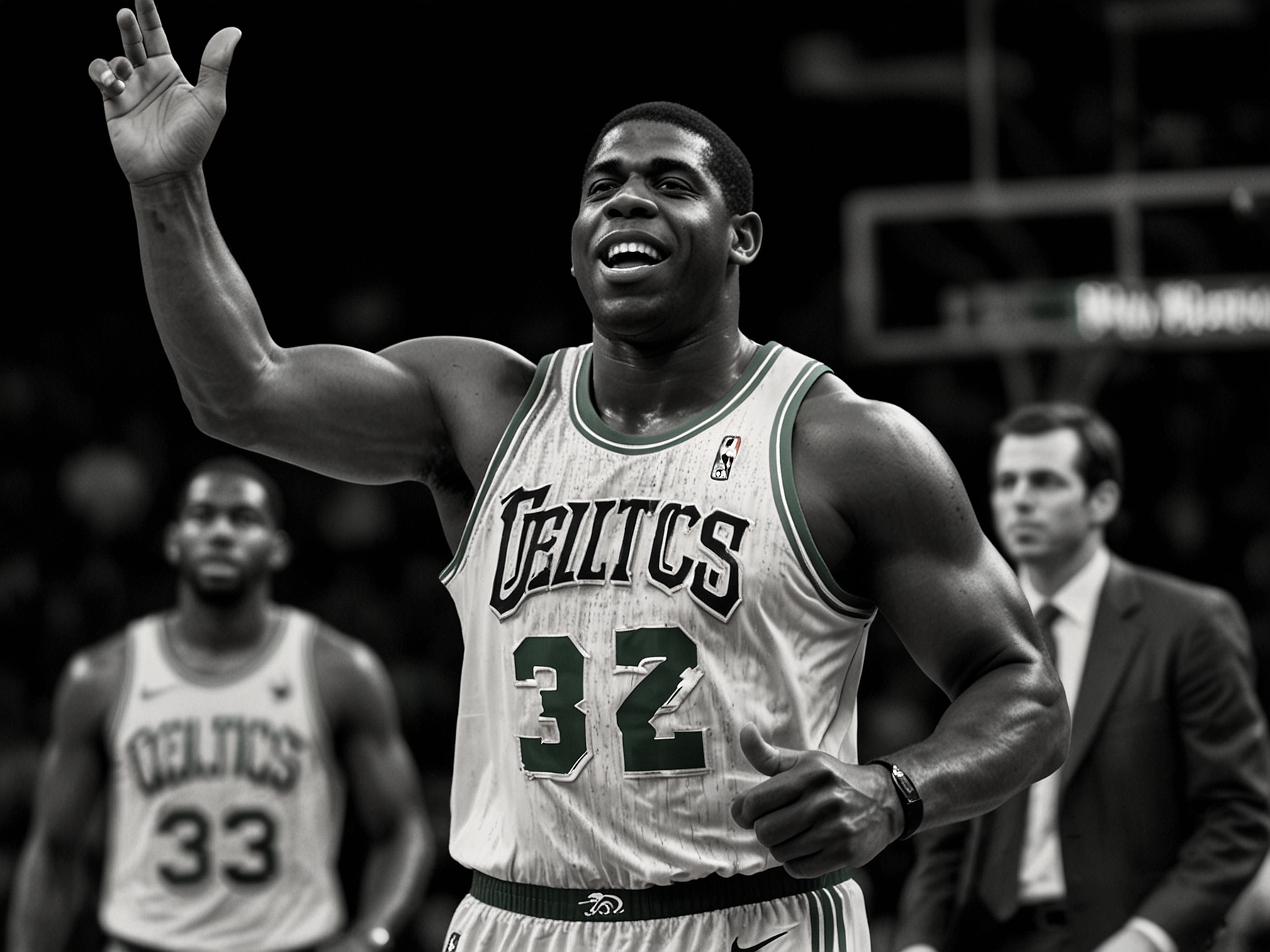 Magic Johnson posts on Twitter, congratulating the Boston Celtics for winning their 18th NBA championship, a sportsmanlike gesture highlighting the historic rivalry.
