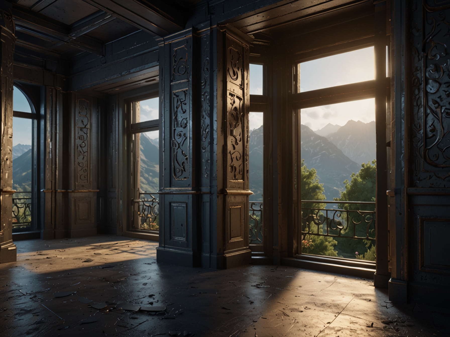 An image demonstrating the process of creating a complex 3D environment in Unreal Engine 5 with the help of Dash 1.7’s GPT-4o integration, emphasizing the simplified and enhanced workflow.