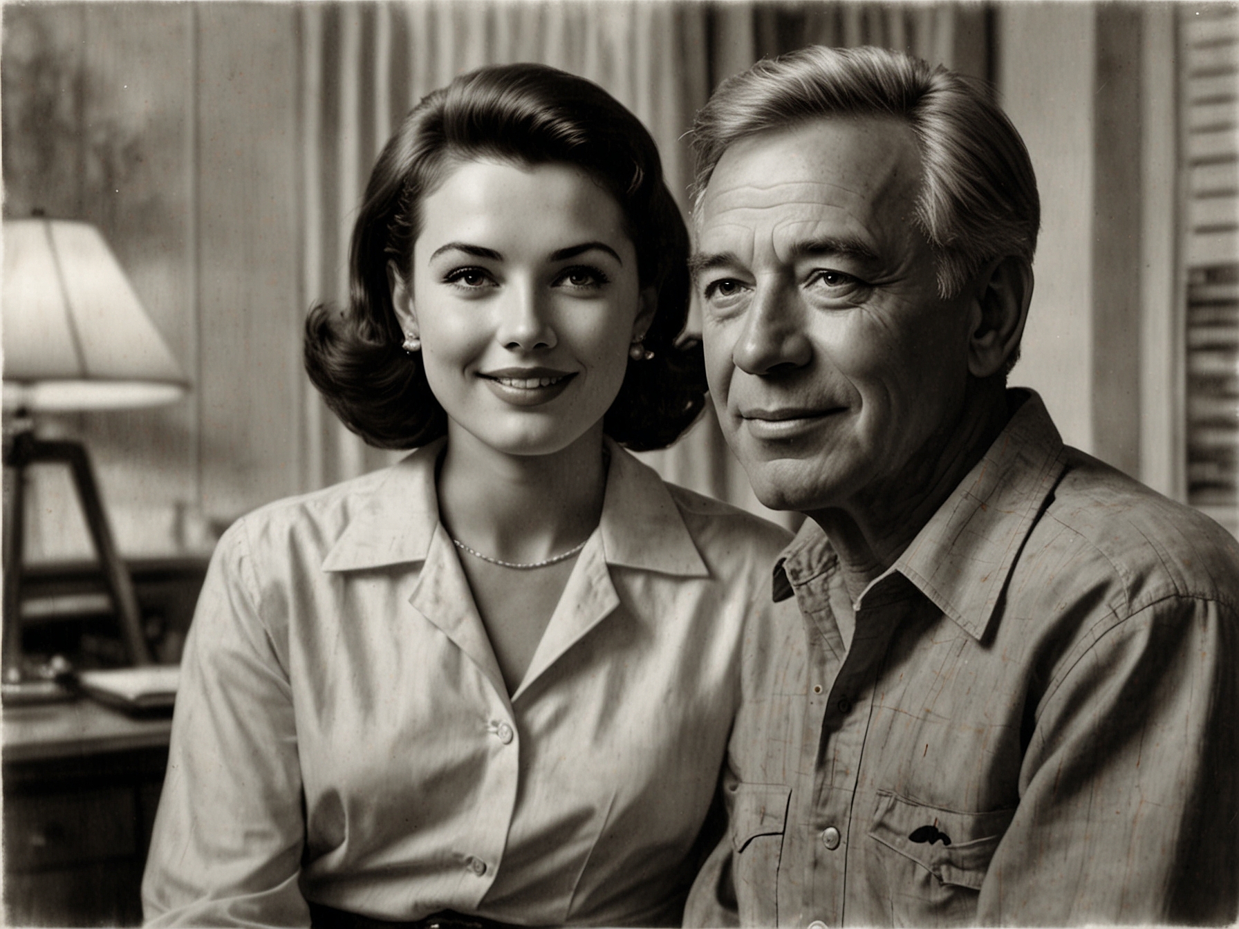 A candid photo of Evans Evans with her husband, director John Frankenheimer, reflecting their personal and professional partnership in the film industry.