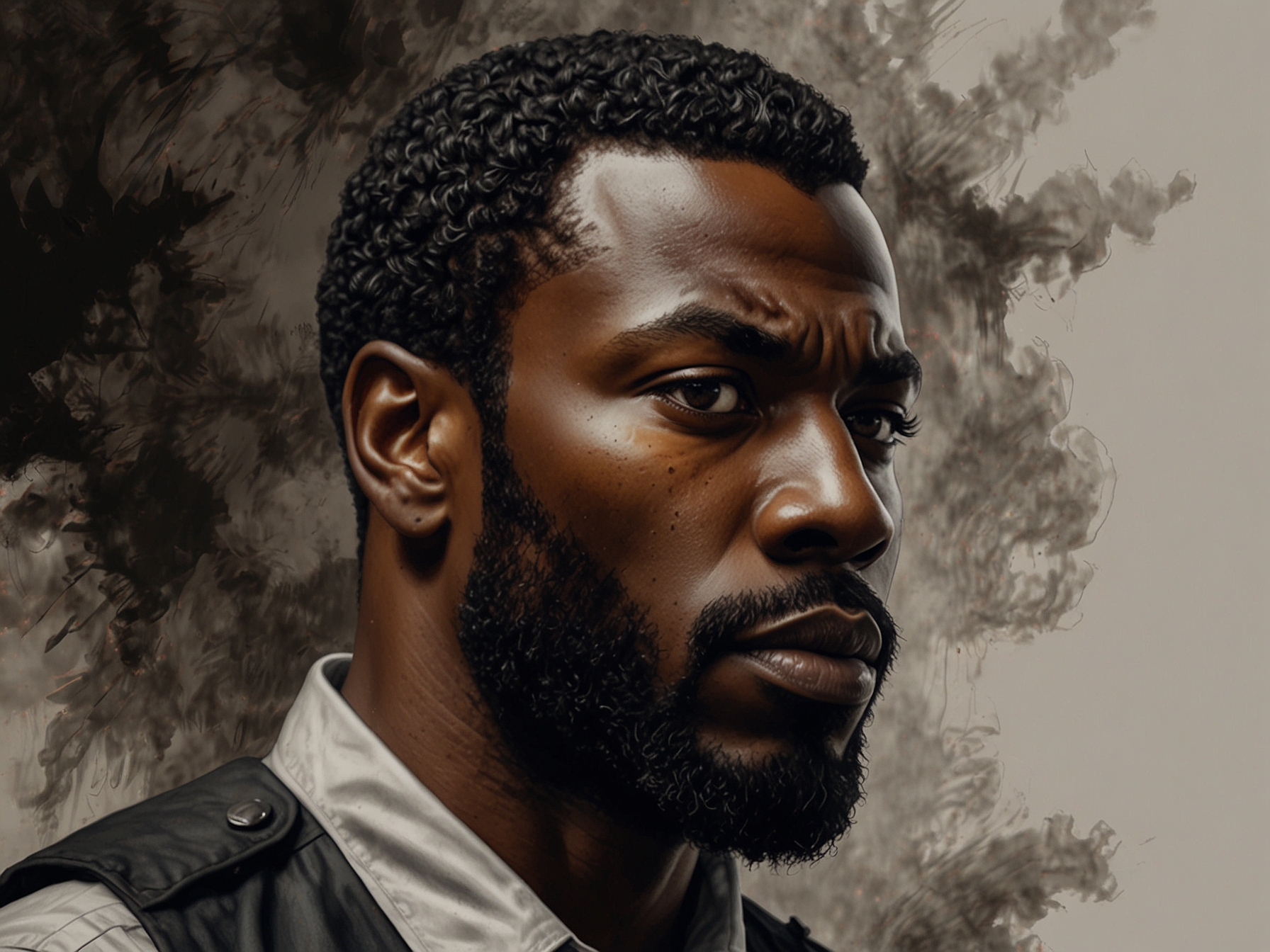 Yahya Abdul-Mateen II as John Creasy, depicting a moment of profound reflection and struggle, portraying the intense psychological journey central to the 'Man on Fire' narrative.