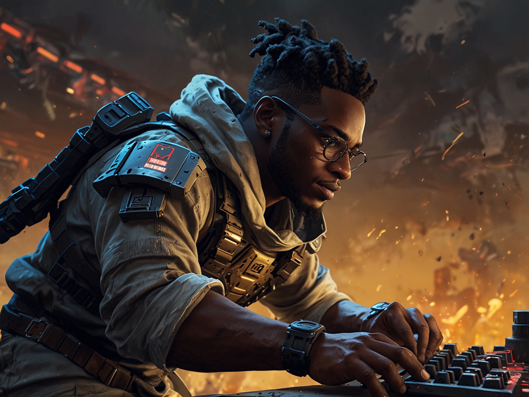 GreyEminence, a Nigerian pro gamer, in action playing Apex Legends, showcasing precision and strategic movements in gameplay, highlighting the importance of mastering character abilities and communication.