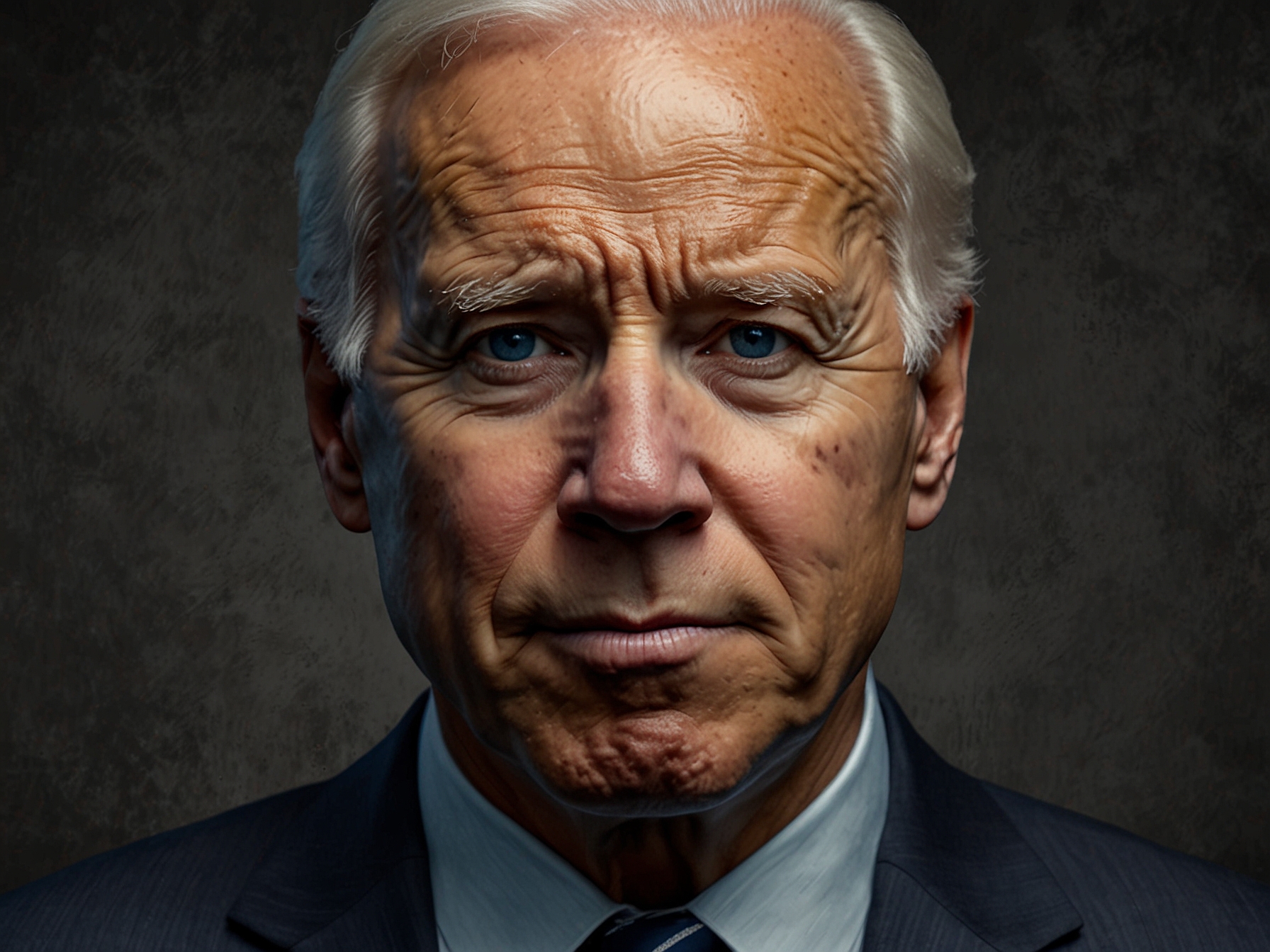 An image showing President Joe Biden during a public appearance, appearing confused or forgetful, reflecting concerns about his cognitive abilities and raising questions about his mental state.