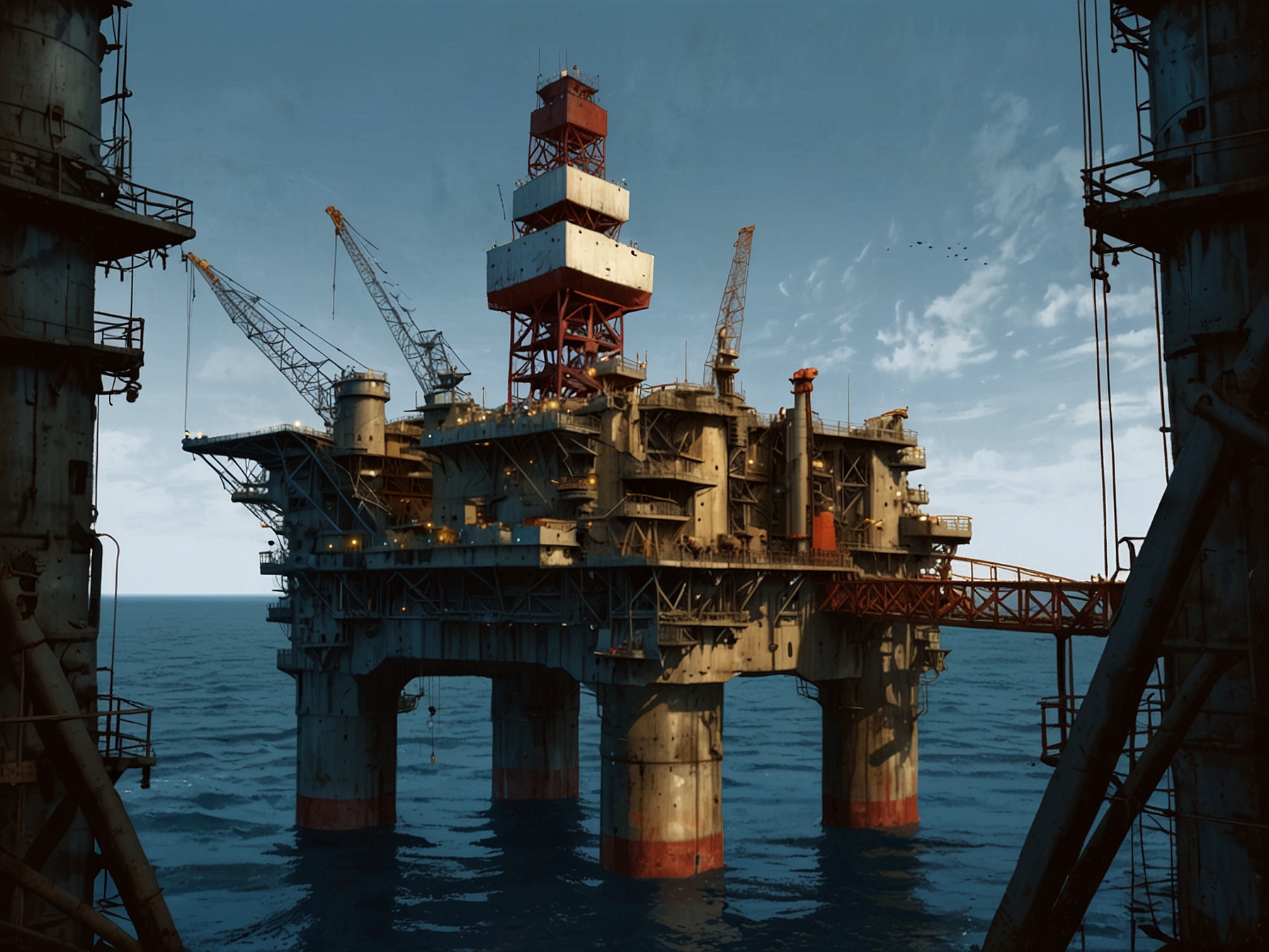 A dynamic offshore drilling platform located in West Africa's deepwater region represents the ongoing efforts and technological advancements in oil exploration and production.