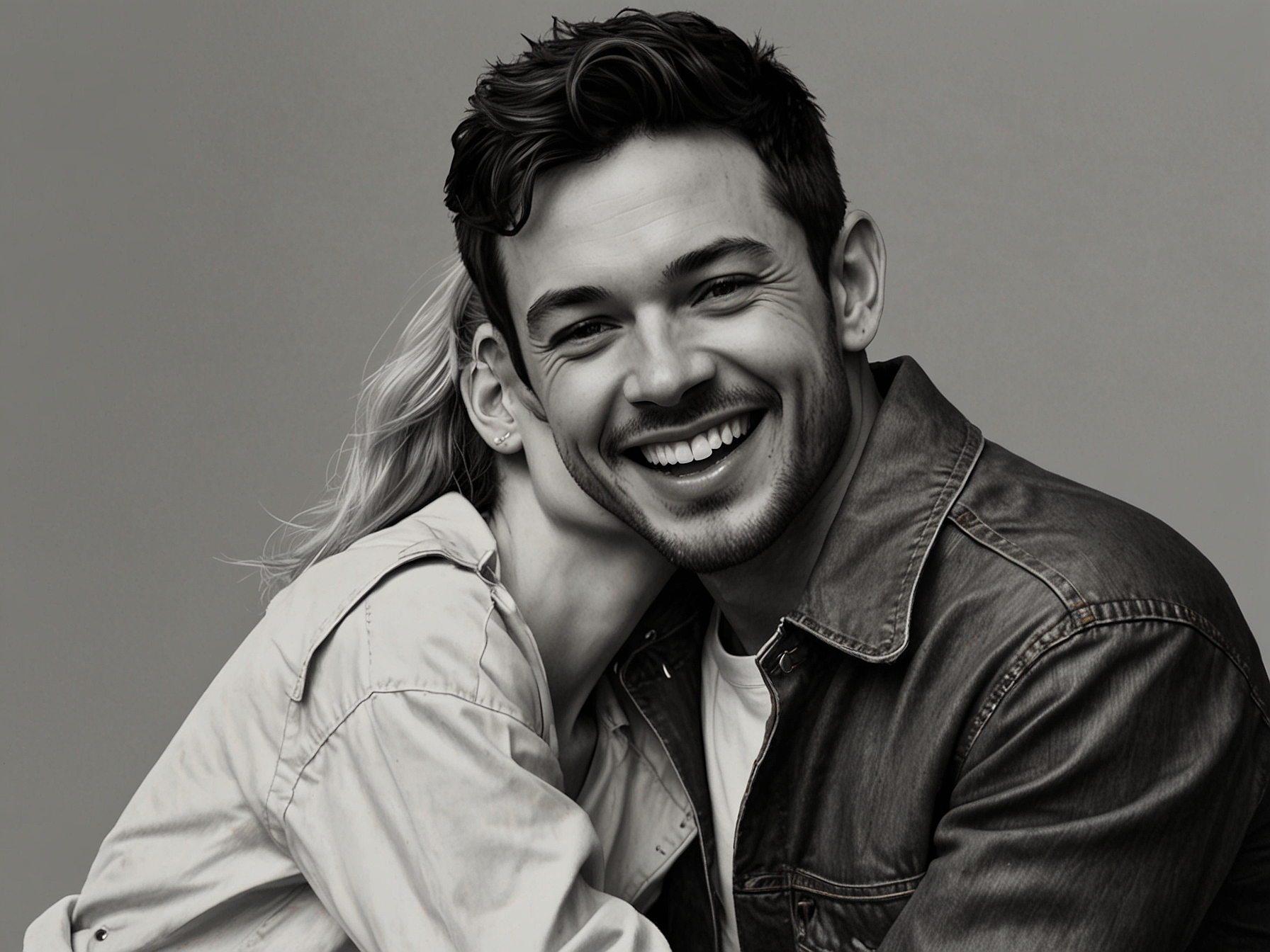 Jonathan Bailey, dressed casually, responds enthusiastically to Kylie Minogue's playful Instagram post, further endearing their quirky and heartwarming bond to fans across the globe.