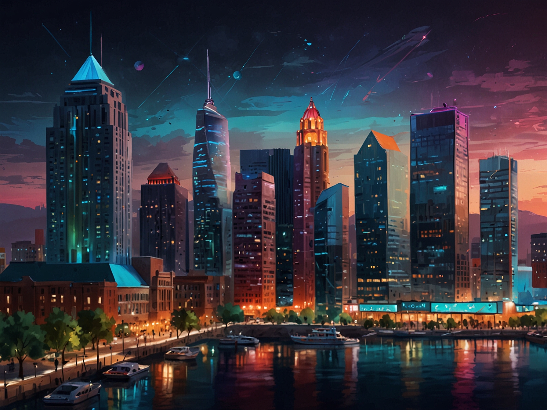 A graphic showing a vibrant Ontario cityscape with digital gaming elements overlaid, representing the integration of GiG's iGaming platform and AI capabilities into the growing Ontario market.