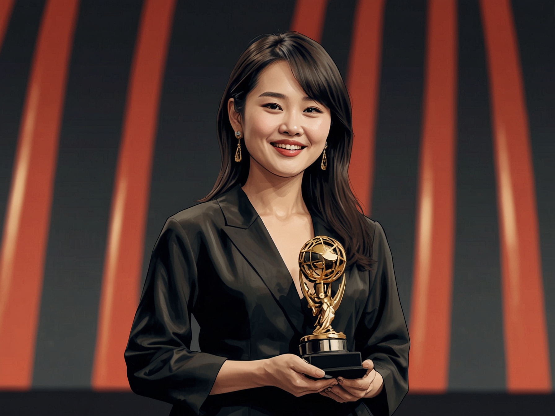 The director Zeng Zi receiving the best film award at the 26th Shanghai International Film Festival's Asian New Talent section, highlighting her achievement and the film's success.