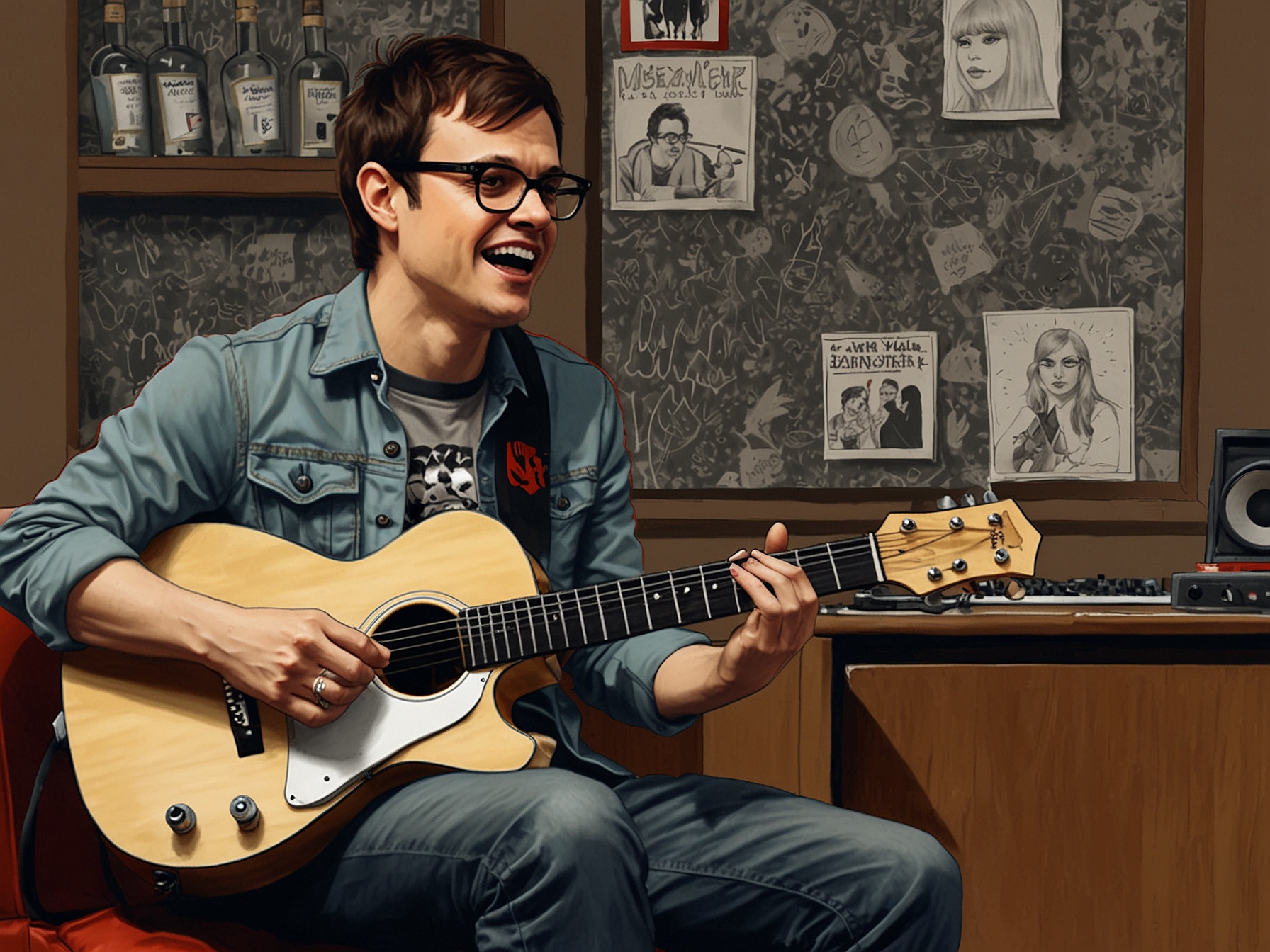 Rivers Cuomo of Weezer passionately discusses the potential for a rock album collaboration with Taylor Swift during an NME interview, emphasizing his admiration for her storytelling ability.