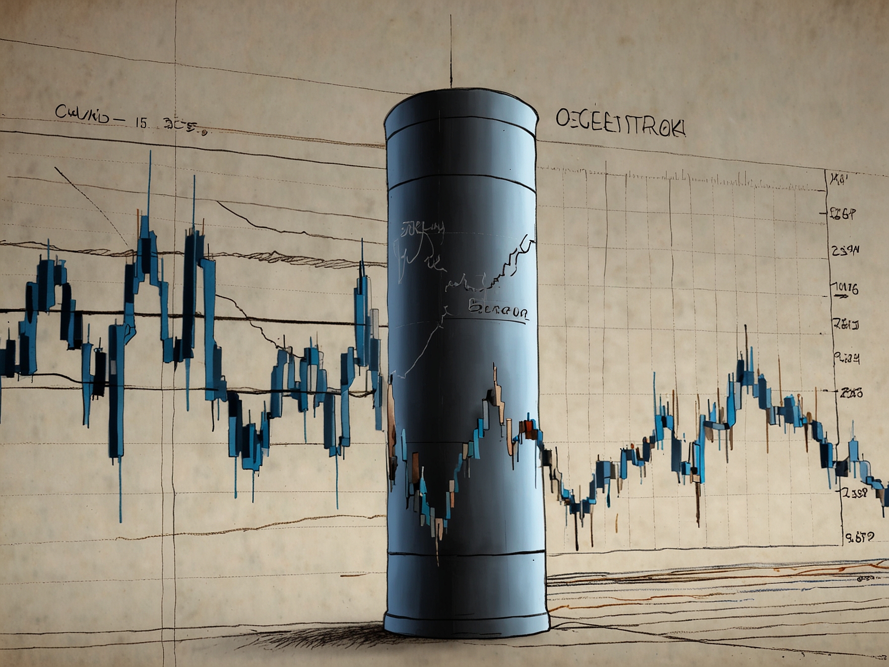 An upward trending stock chart representing Occidental Petroleum's recent rise, highlighting its resilience amidst broader market fluctuations and industry challenges.
