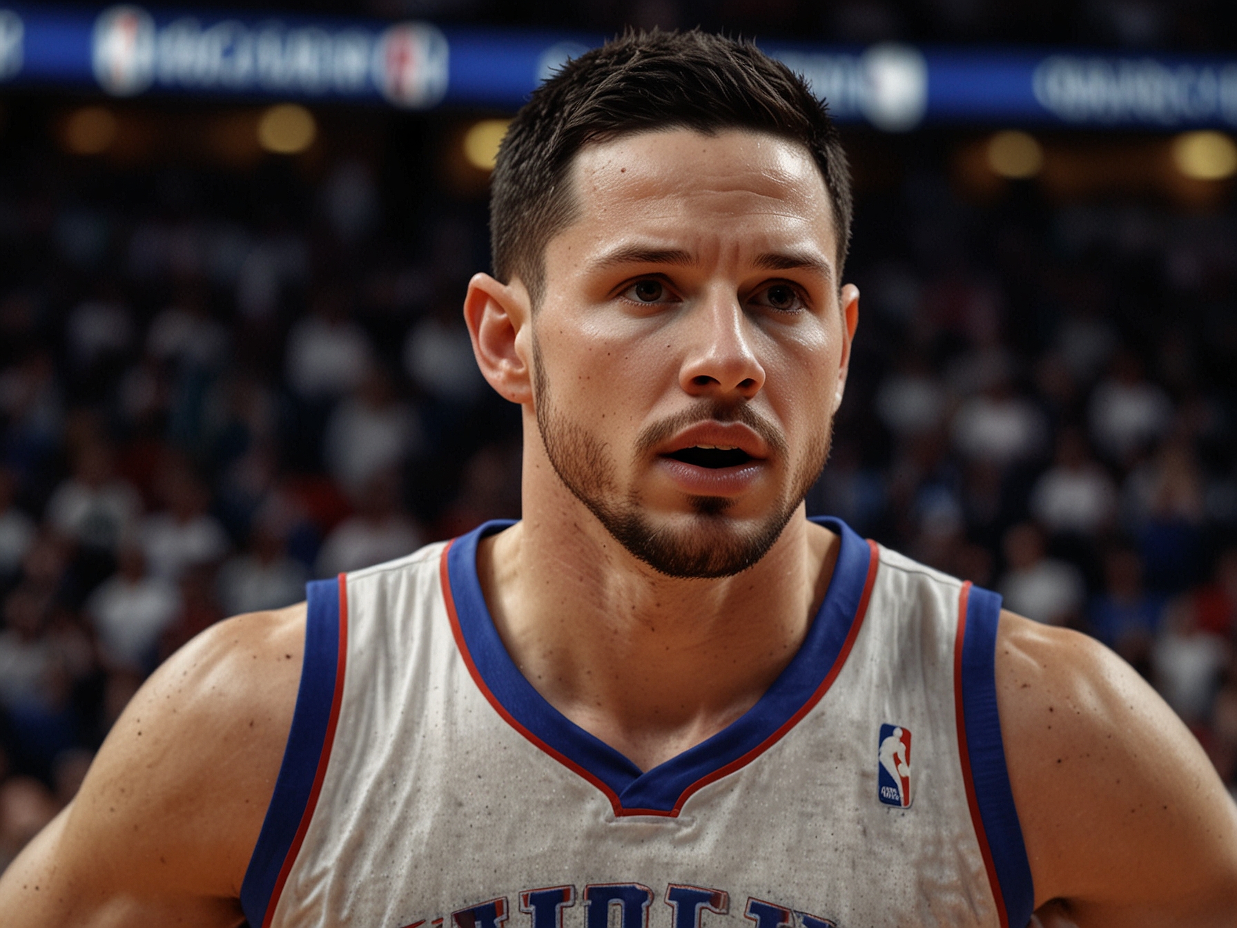 JJ Redick on the basketball court, demonstrating his leadership and strategic acumen, key traits that support his potential as a future NBA coach.