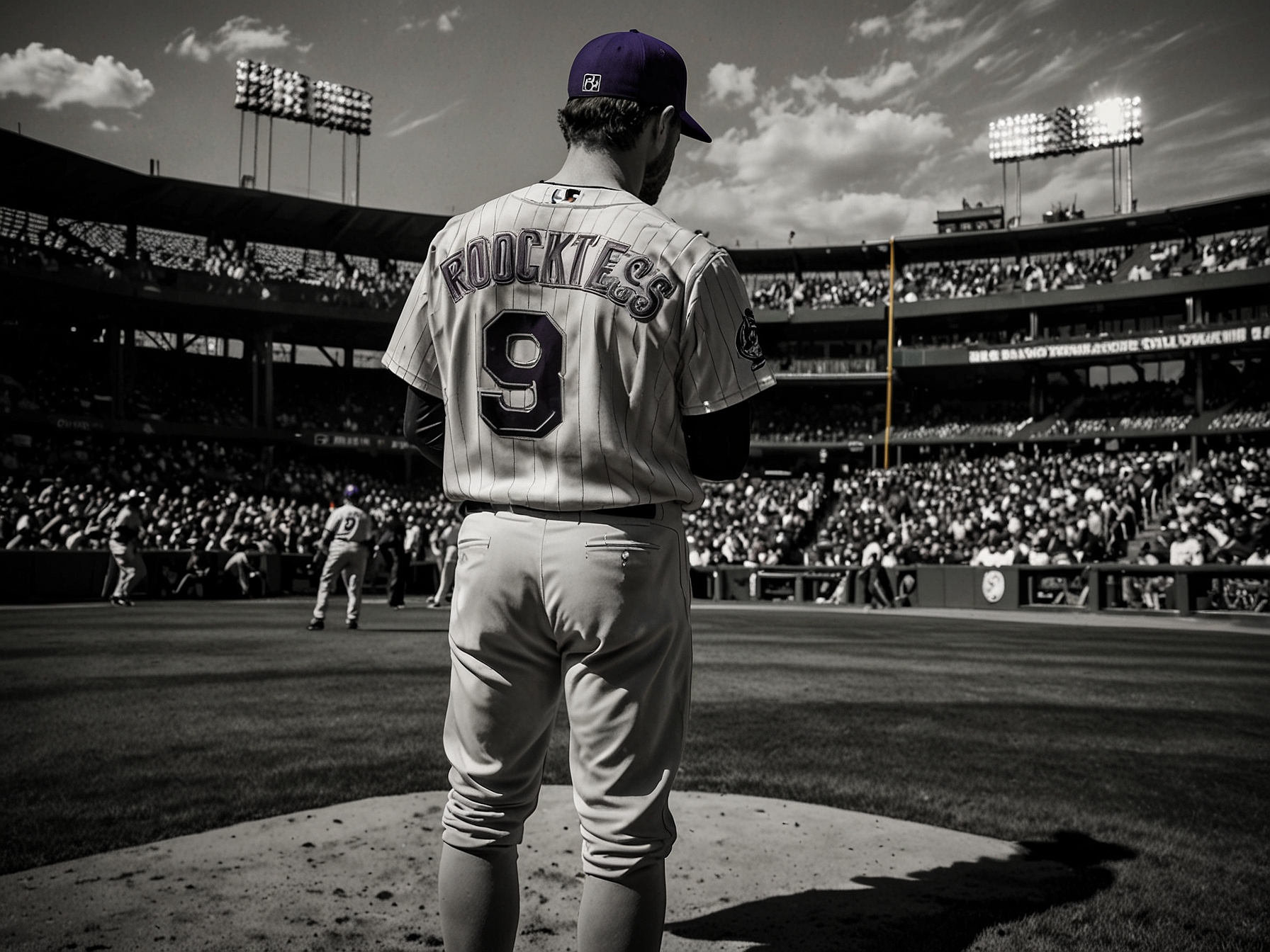 The Colorado Rockies' Opening Day starter stands on the mound at Coors Field, looking determined as he prepares to make his long-anticipated return, under the watchful eyes of fans and teammates.
