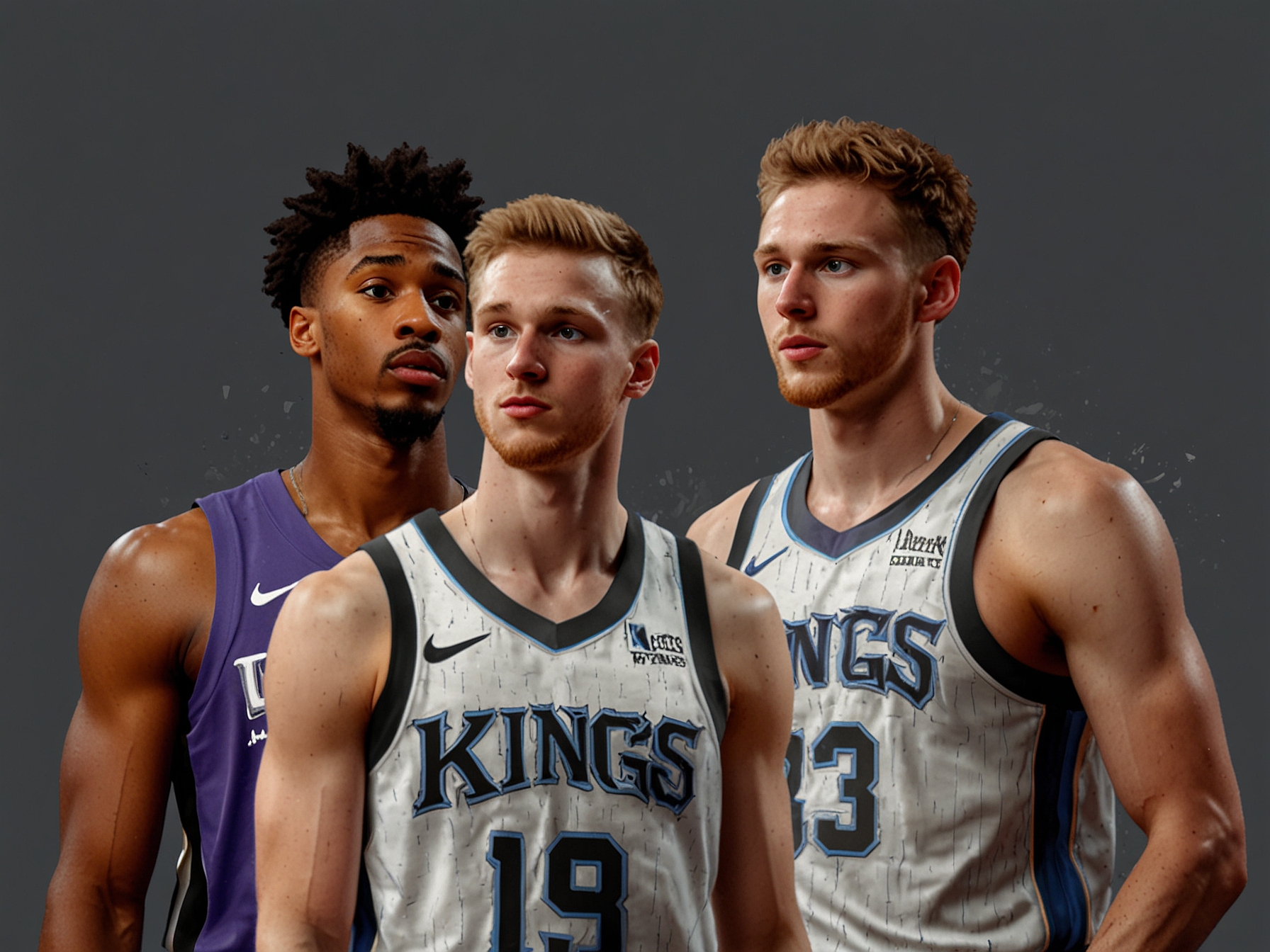 An image depicting De'Aaron Fox and Domantas Sabonis in a Sacramento Kings game, emphasizing their potential chemistry with Zach LaVine if the rumored trade comes to fruition.