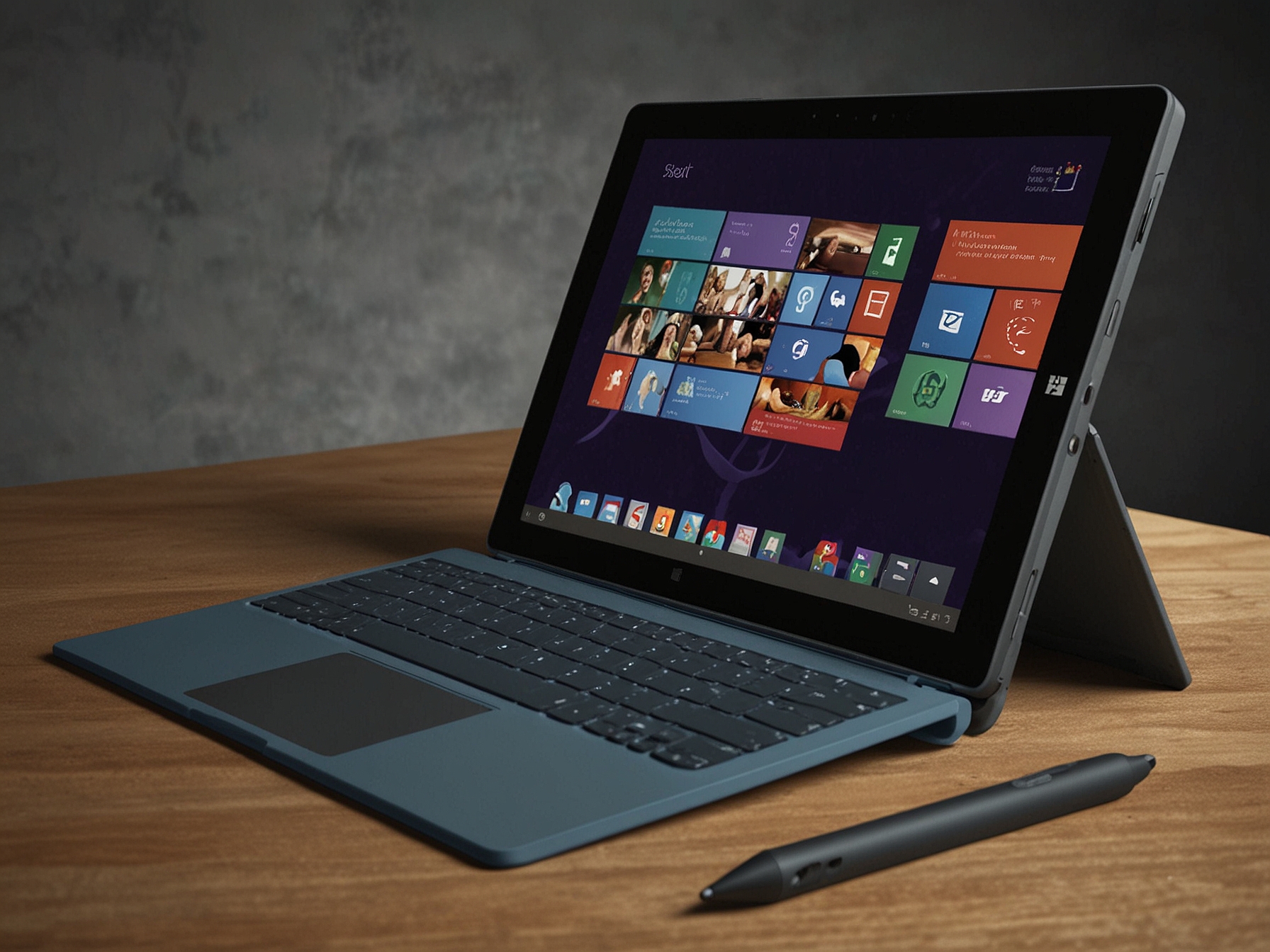 An image showcasing the Microsoft Surface Pro 11 in both tablet and laptop modes, highlighting the sturdy kickstand, detachable Type Cover keyboard, and its versatile design.