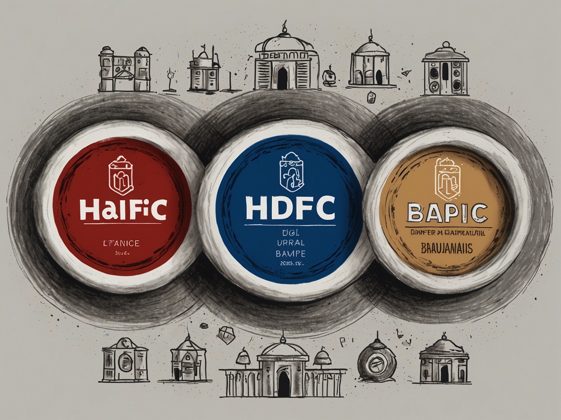 Graphic showing the logos of HDFC AMC, Bajaj, L&T Finance, Dalmia Bharat, and HPCL, highlighting their announcements regarding dividends, which demonstrate robust financial health and investor commitment.