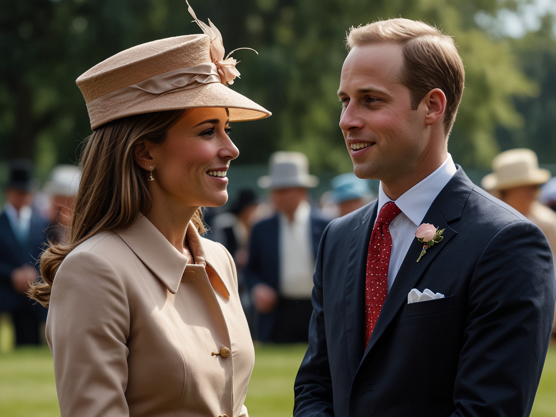 Prince William warmly engages in a heartfelt conversation with Carole Middleton at Royal Ascot, reflecting the deep familial bond and unity between the Royal and Middleton families.