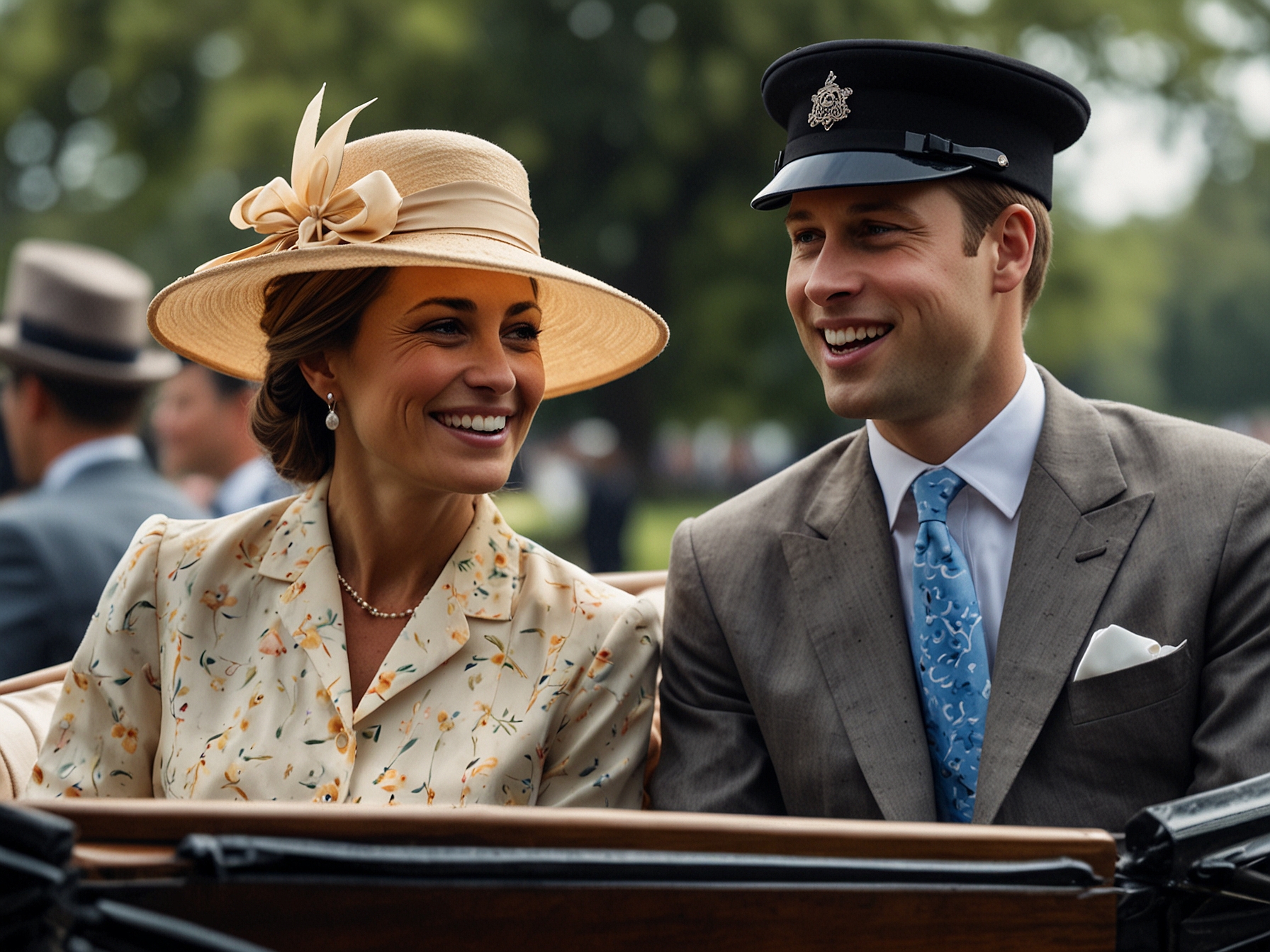 Carole Middleton and Prince William share smiles and laughter at Royal Ascot, underscoring the strong relationship and mutual respect between the future king and his in-laws.