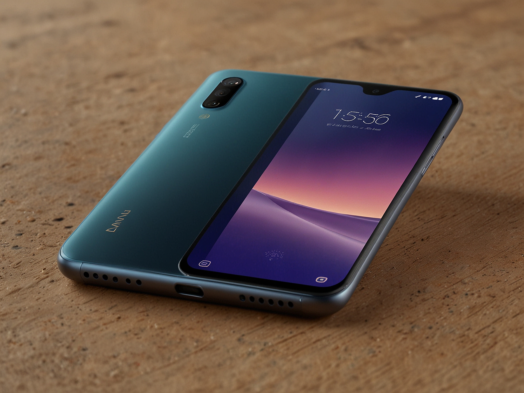 An image illustrating the Vivo T3 Lite 5G's sleek design and glossy finish, highlighting its modern aesthetics and available color options. The image showcases the phone's ergonomic structure, appealing to style-conscious users.