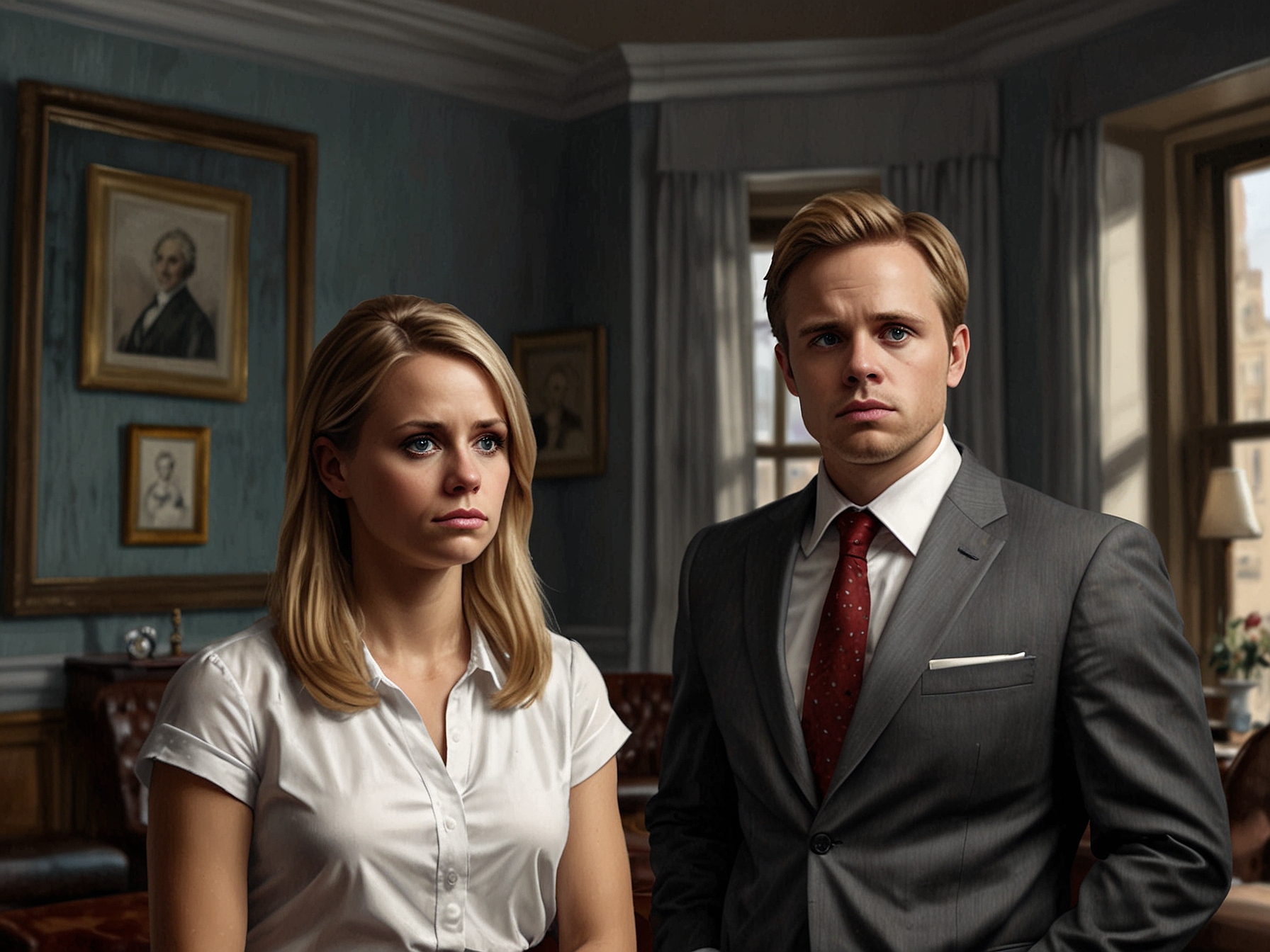 David and Sarah Platt are seen in a dramatic moment of despair in the salon, highlighting their financial troubles and personal struggles that threaten to tear the family apart.