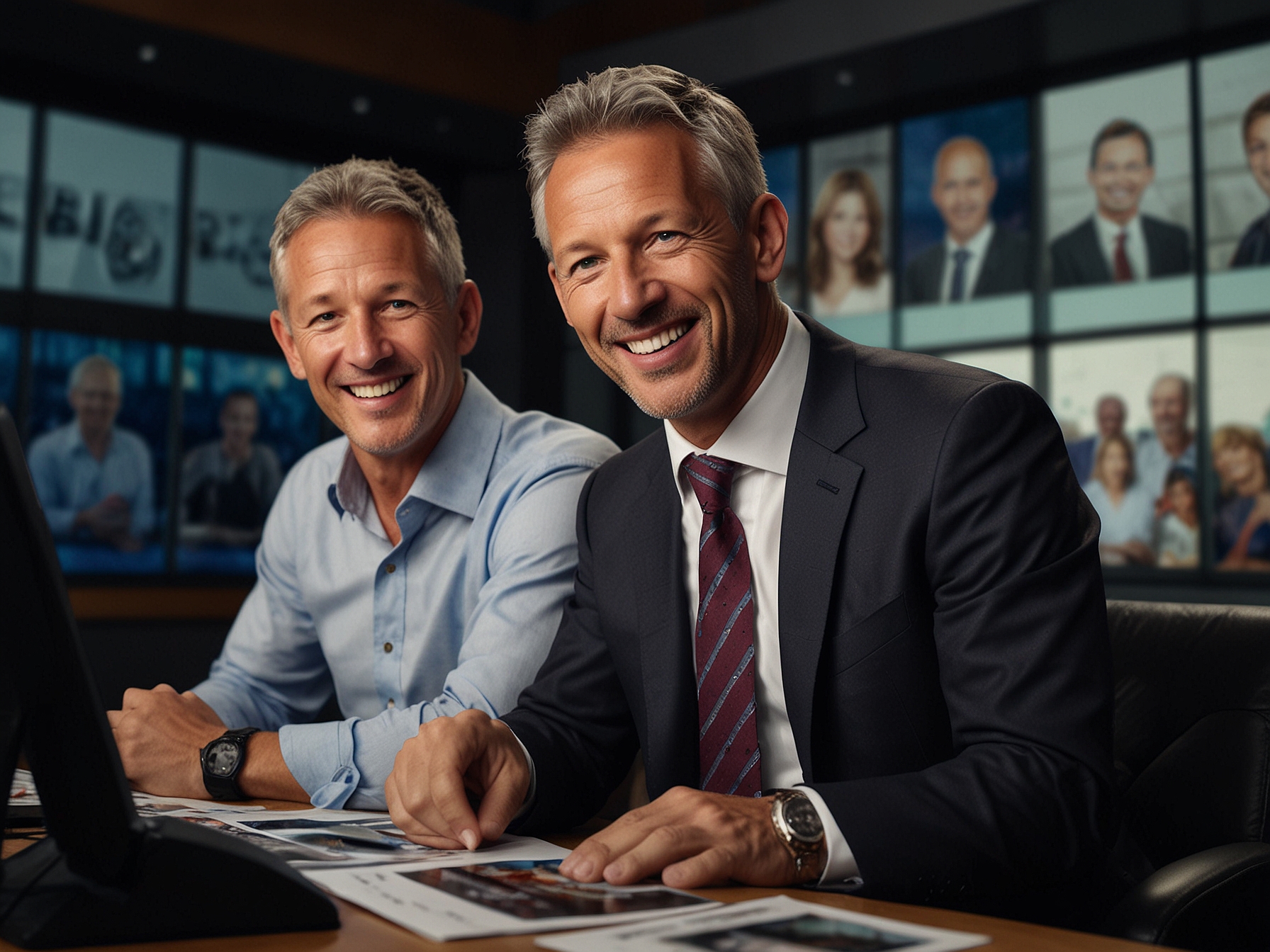 The BBC punditry team, including Gary Lineker and Alan Shearer, share a light-hearted moment during a live broadcast, aiming to connect with casual viewers and younger audiences.