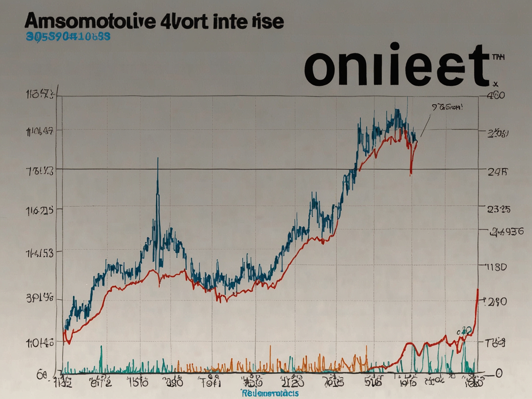 A chart illustrating the rise in short interest for O'Reilly Automotive, displaying a noticeable increase of 3.66% in borrowed shares over recent periods.