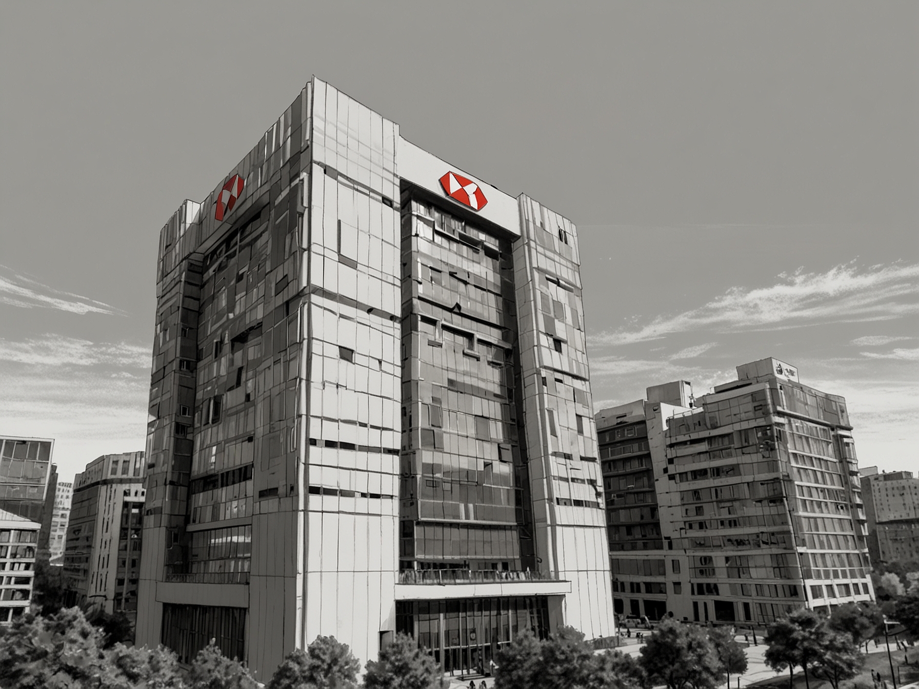 An image of HSBC's headquarters, symbolizing the global reach of the bank as it strategizes to streamline operations through the sale of its German fund administration and custody units.