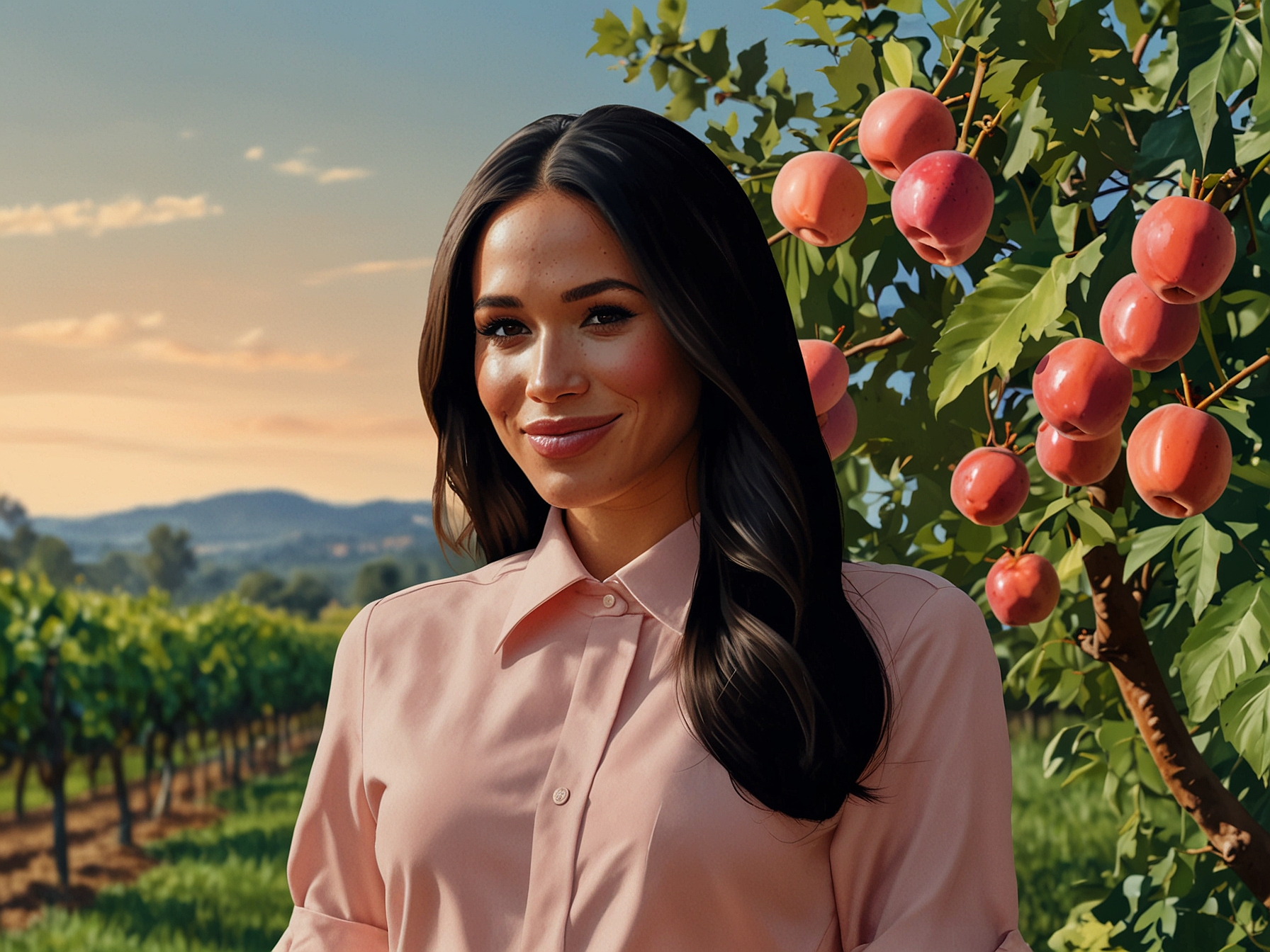 An elegant bottle of rosé wine branded under American Riviera Orchard with a sophisticated design, reflecting Meghan Markle's entry into the wine industry.