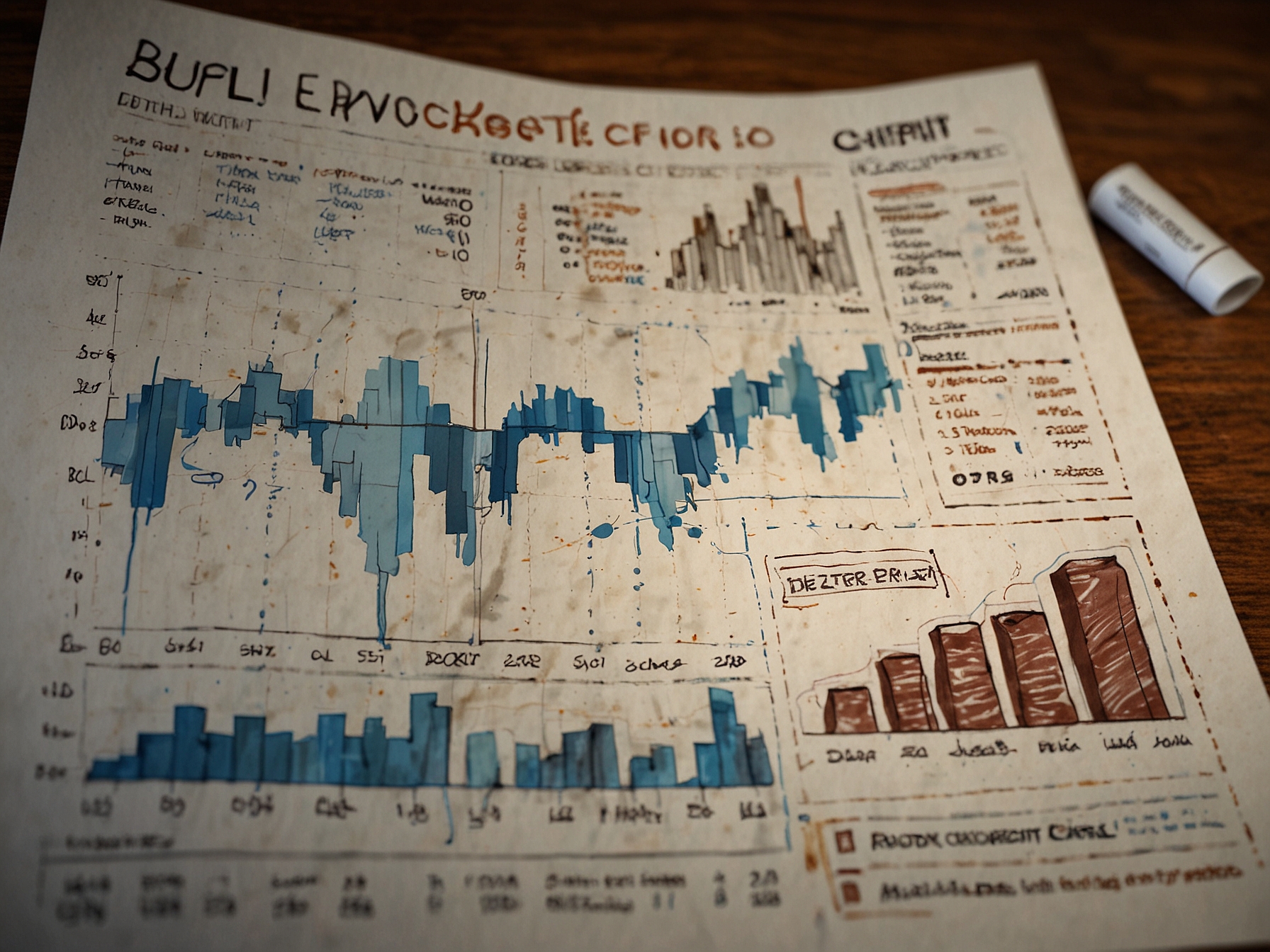 An illustration showing a graph of Chipotle’s stock performance alongside images of its menu items, symbolizing the company's market position and innovative strategies.