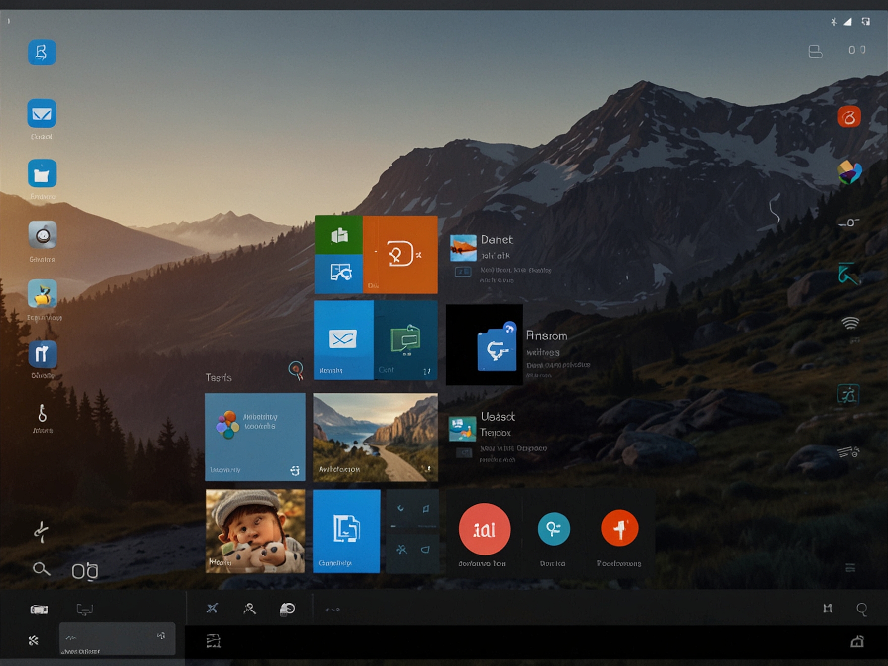 Illustration of the Windows 11 Start Menu showcasing the integrated Phone Link, allowing direct access to Android phone features such as messaging, notifications, and photo transfers.