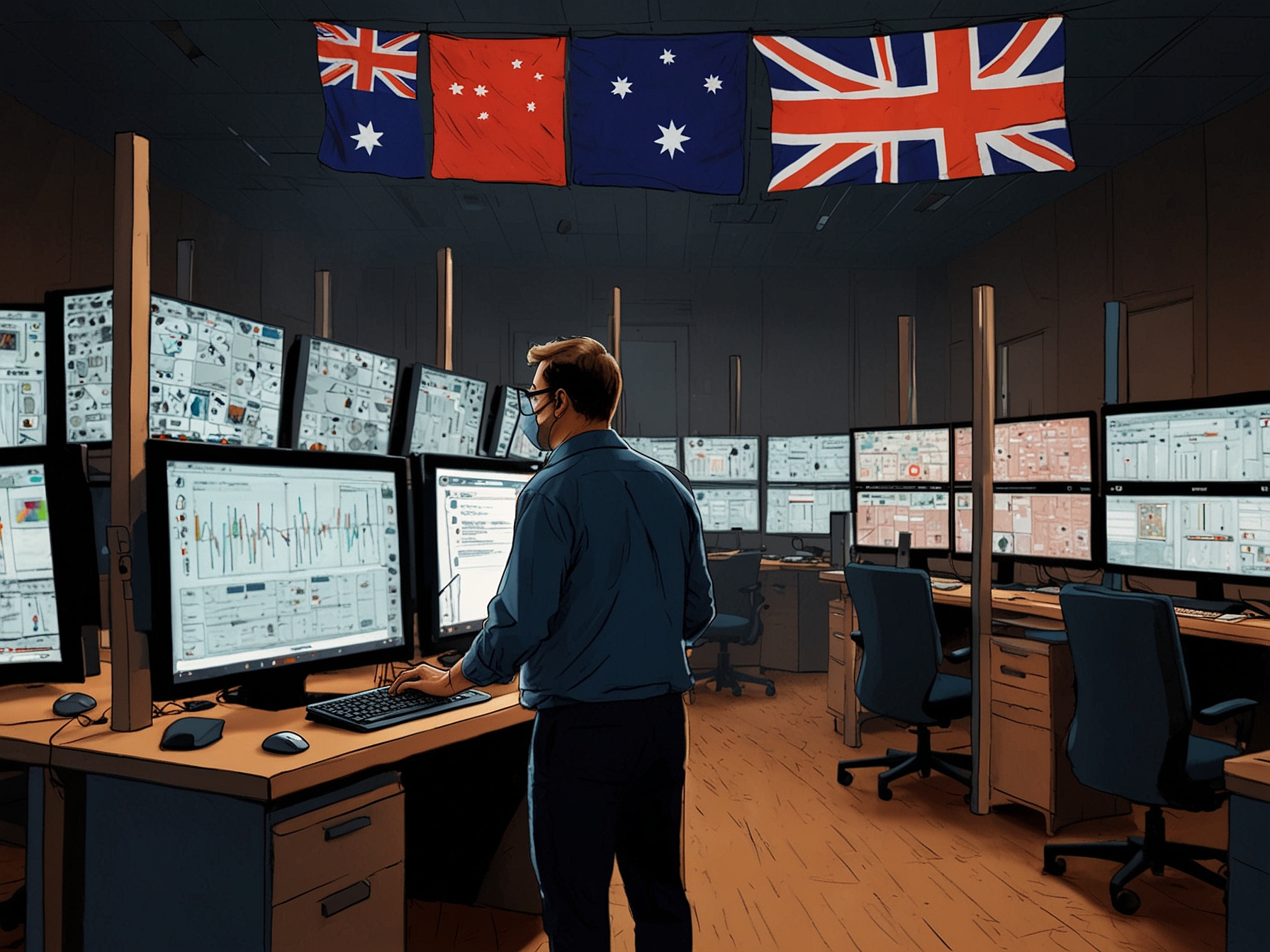 A graphic showing the Australian Electoral Commission working with tech companies to deploy advanced detection systems to identify and flag deepfake content before it misleads voters.