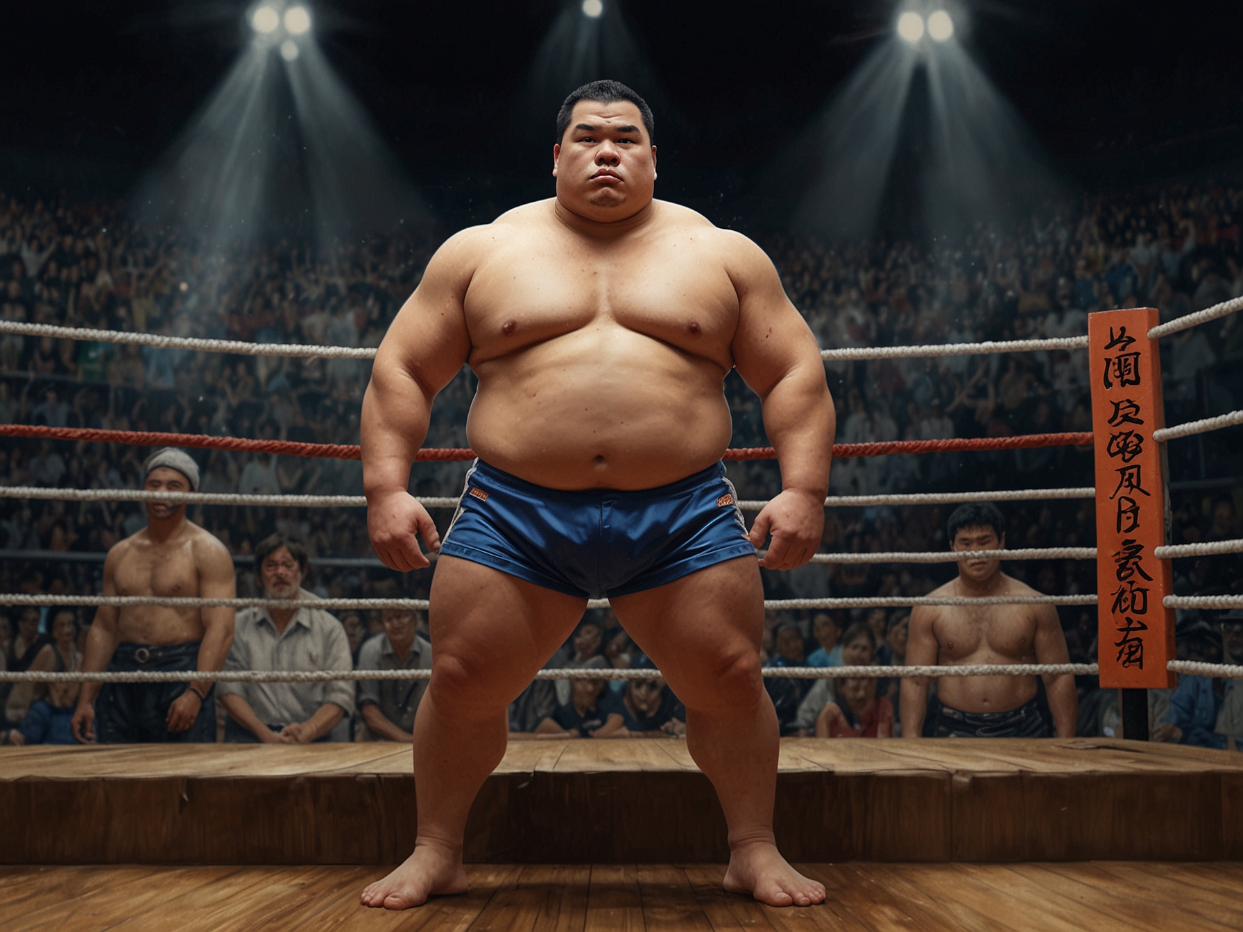 A memorial image of Taylor Wily juxtaposed with his sumo wrestling days and his acting career, highlighting his unique journey and contributions to both sports and entertainment.