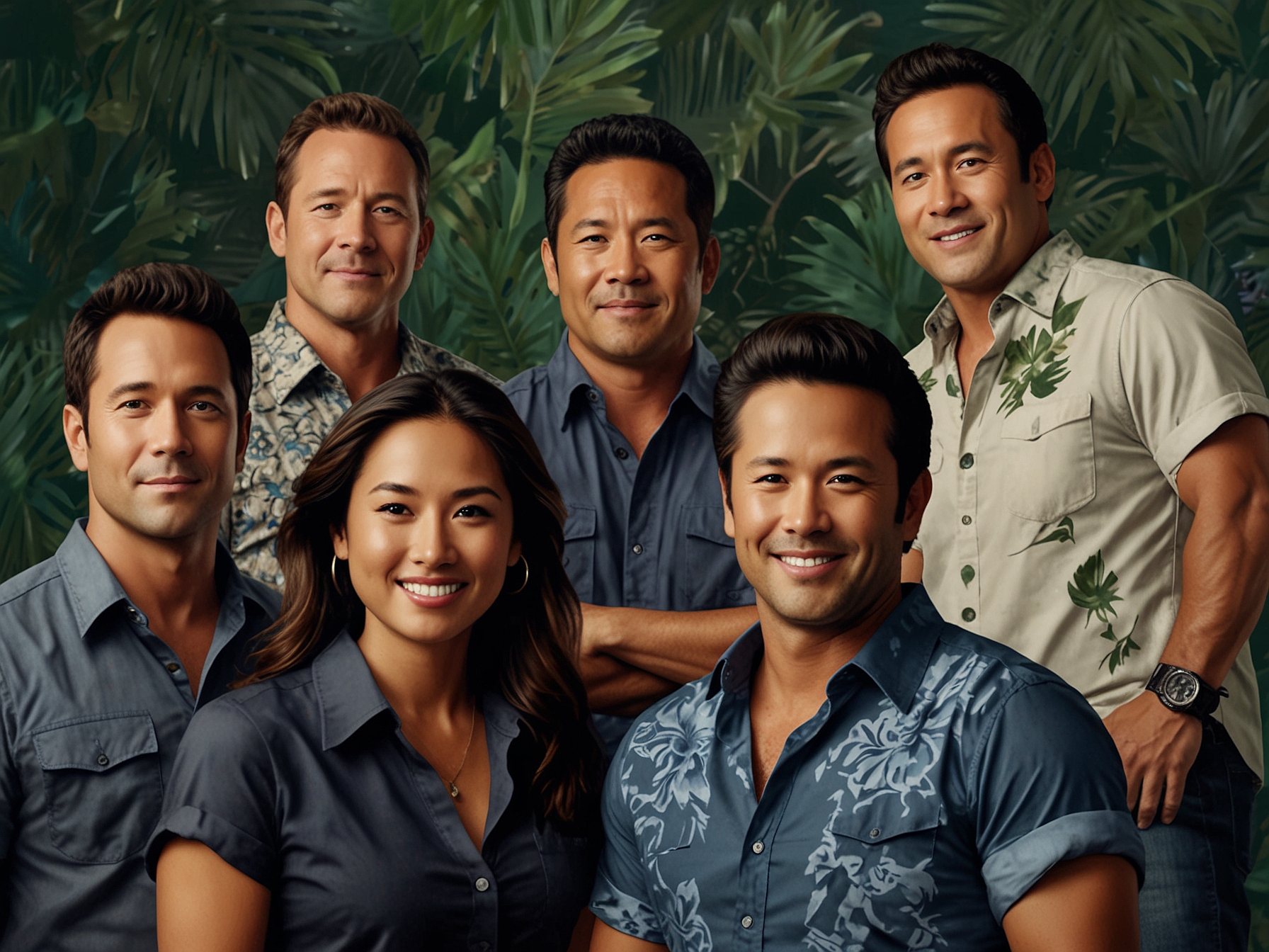 A cast and crew photo of 'Hawaii Five-0' with Taylor Wily front and center, capturing the deep bond and 'ohana spirit that the team shared, honoring Wily's lasting impact on the show.