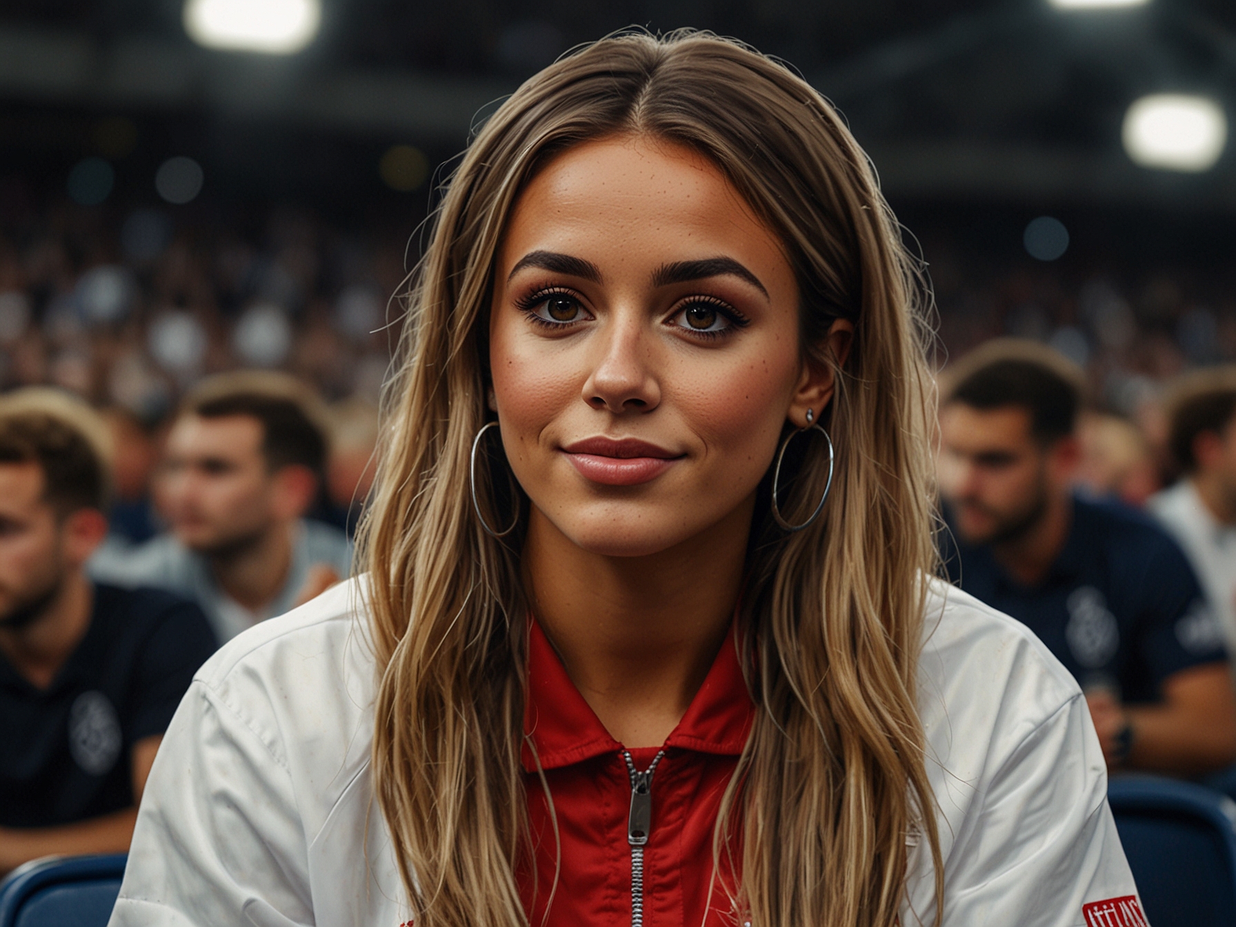 Lauryn Goodman seen attending a public event, showcasing her strong personality and social media influence, adding complexity to her relationship with Kyle Walker and the upcoming Euros 2024 tension.