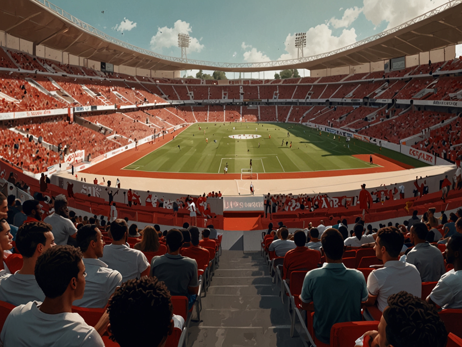 Sevilla’s football stadium filled with fans as the club negotiates a summer loan for Arsenal's Albert Sambi Lokonga to strengthen their midfield options.