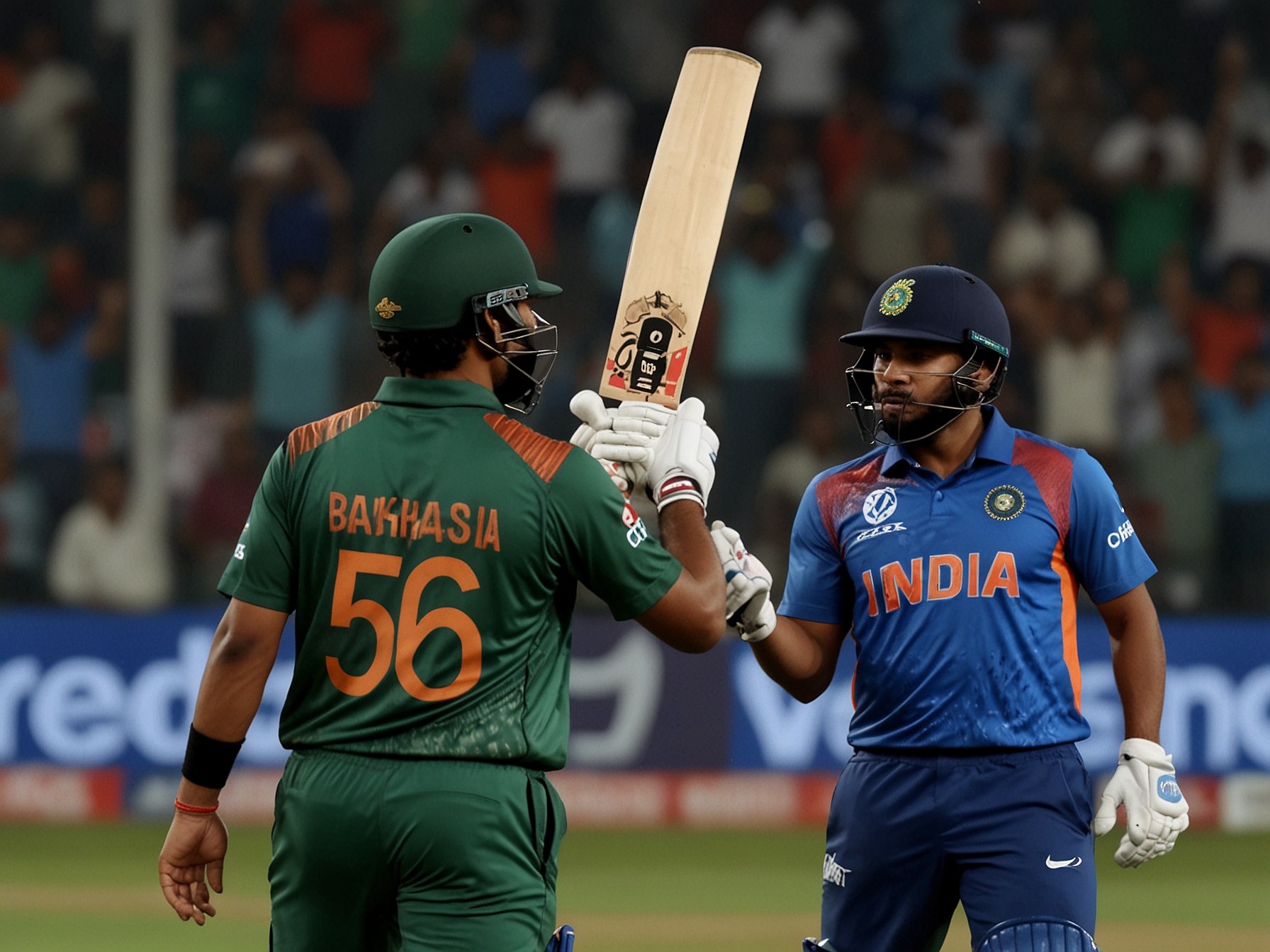Bangladesh's Shakib Al Hasan bowls against Indian captain Rohit Sharma, achieving a significant milestone in the T20 World Cup 2024 despite his team's loss.