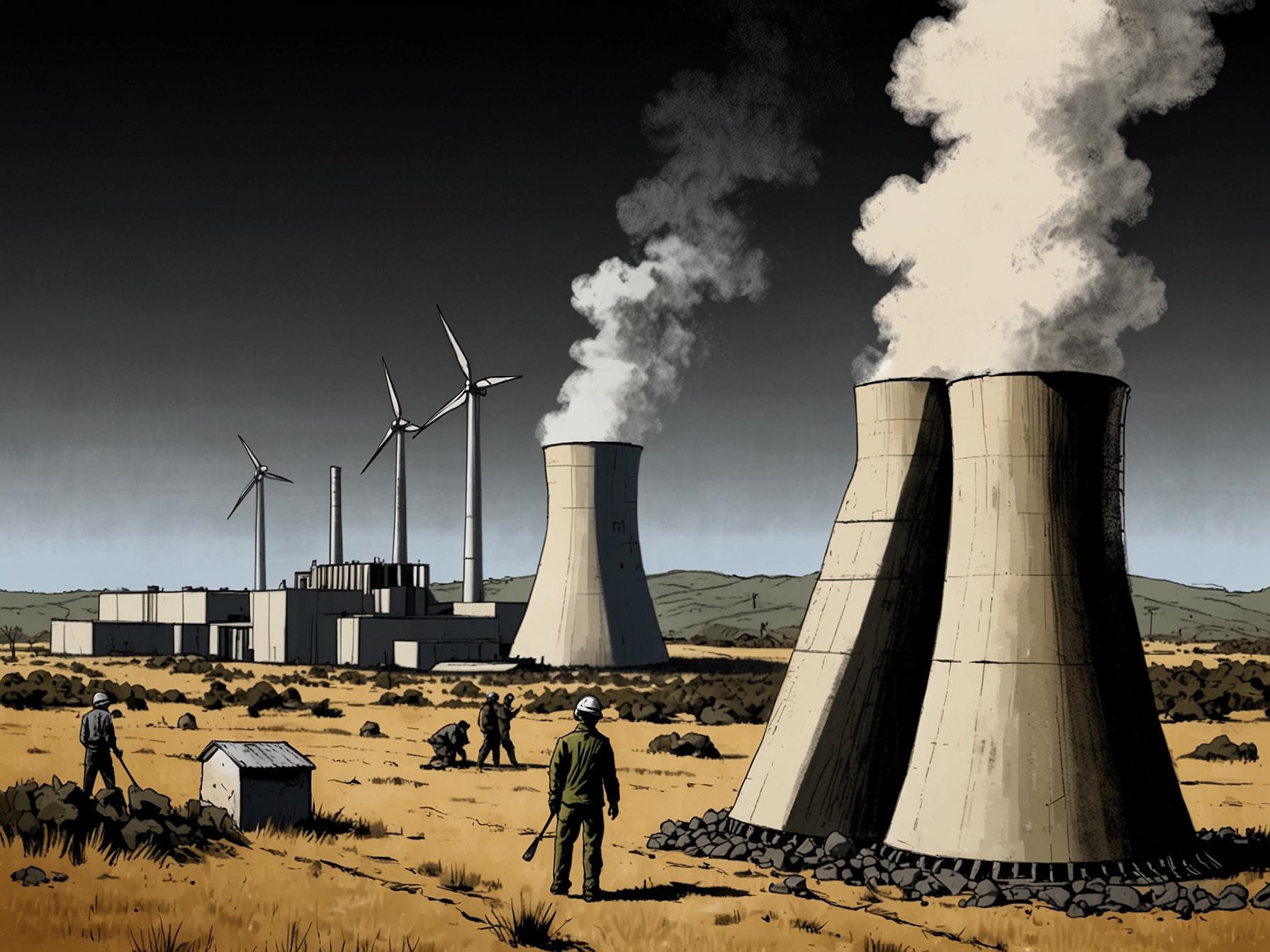 Graphic contrasting the Coalition's nuclear policy with Labor's renewable energy stance, highlighting the broader strategic and ideological divides in Australia's political landscape.