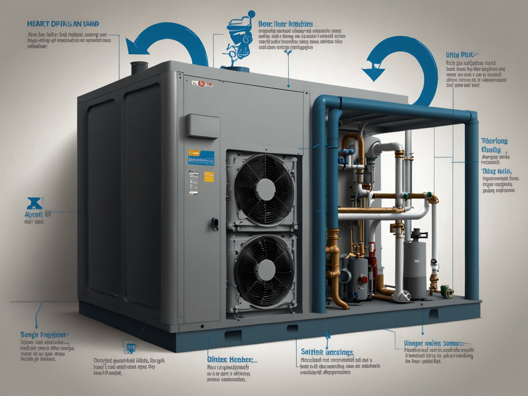 An infographic highlighting the benefits of heat pumps over traditional gas boilers, focusing on environmental impact and long-term cost savings for UK households.