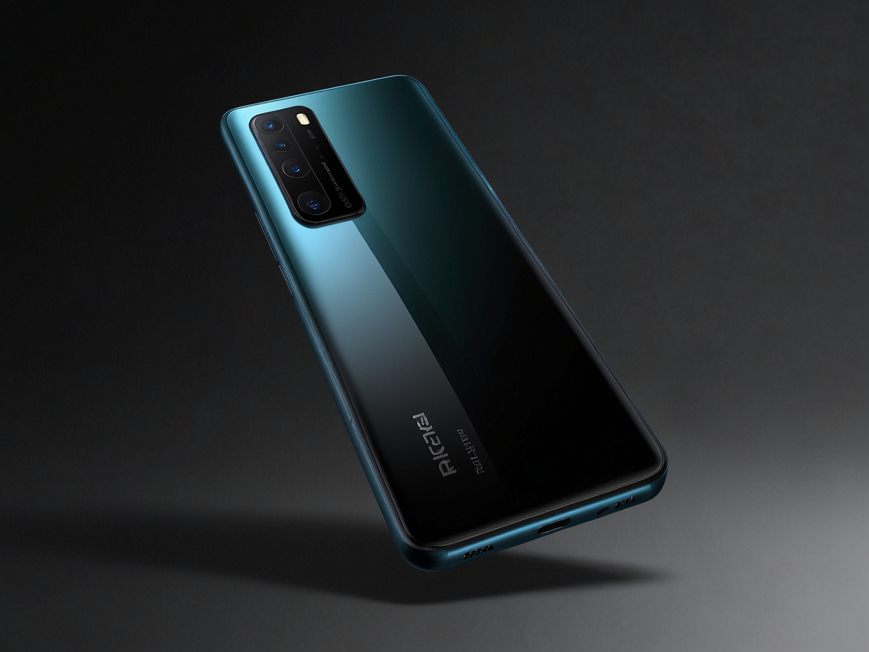 A sleek Realme GT 6 smartphone with a shining AMOLED display showcasing vibrant colors and deep blacks, illustrating the device's immersive viewing experience.