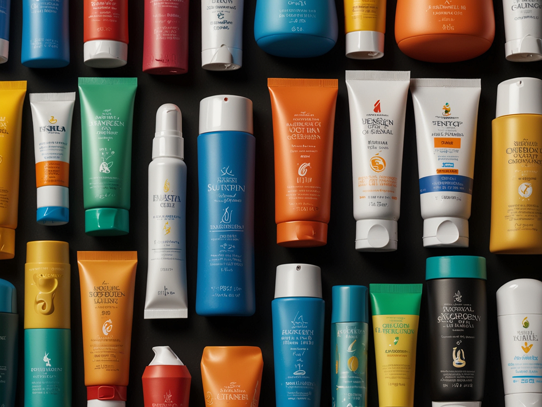 A variety of sunscreen products arranged on a table, highlighting both high-cost brands and budget-friendly options. This image represents the spectrum of sunscreens tested by Which? in their recent study.